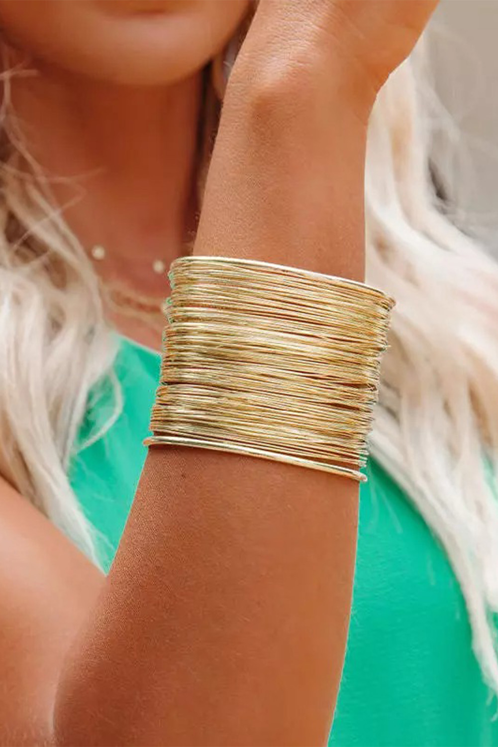 Gold Luxury Heavy Metal High Quality Open Wire Bracelet - loveforevers