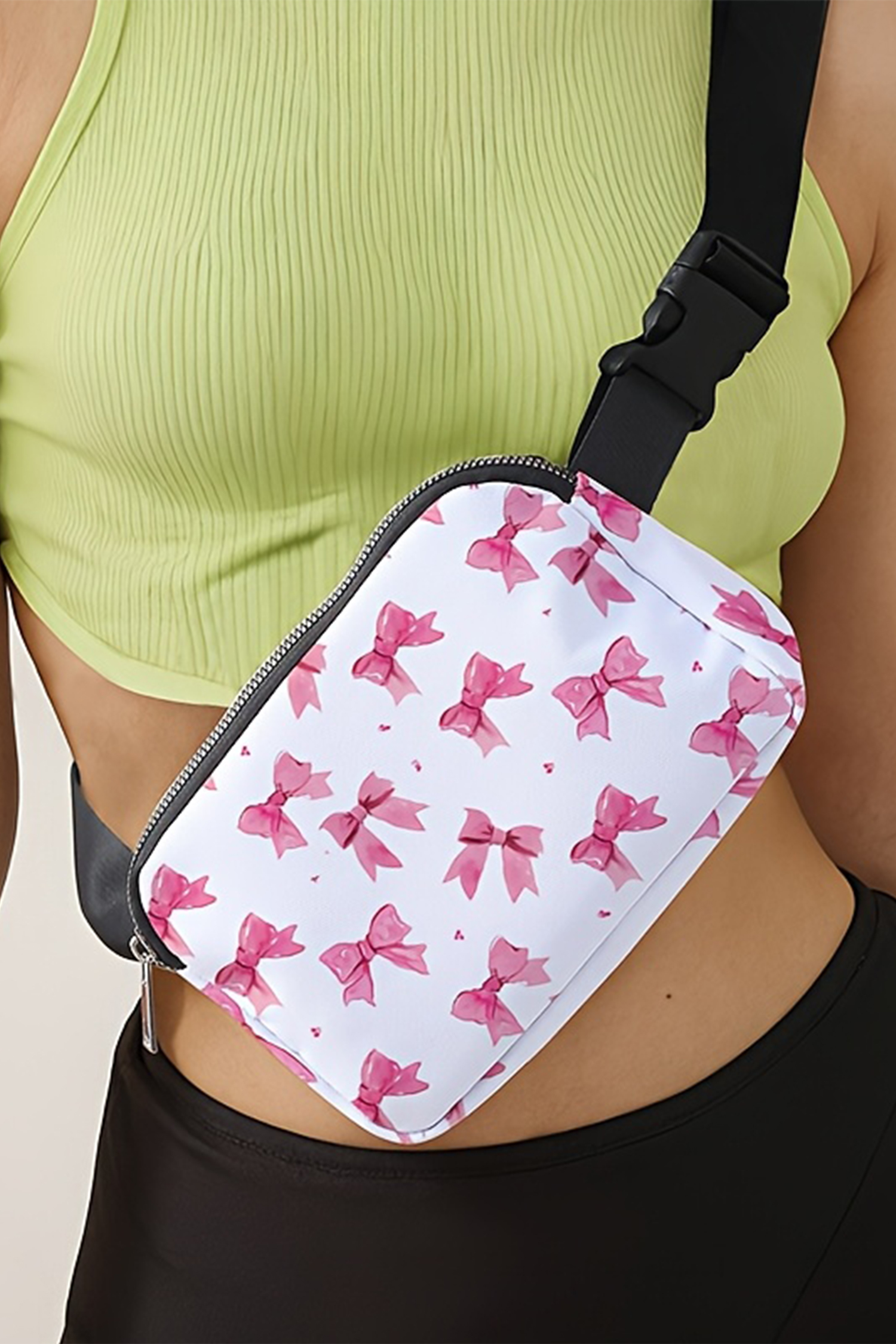 Bonbon Valentines Day Printed Canvas Crossbody Bag - loveforevers