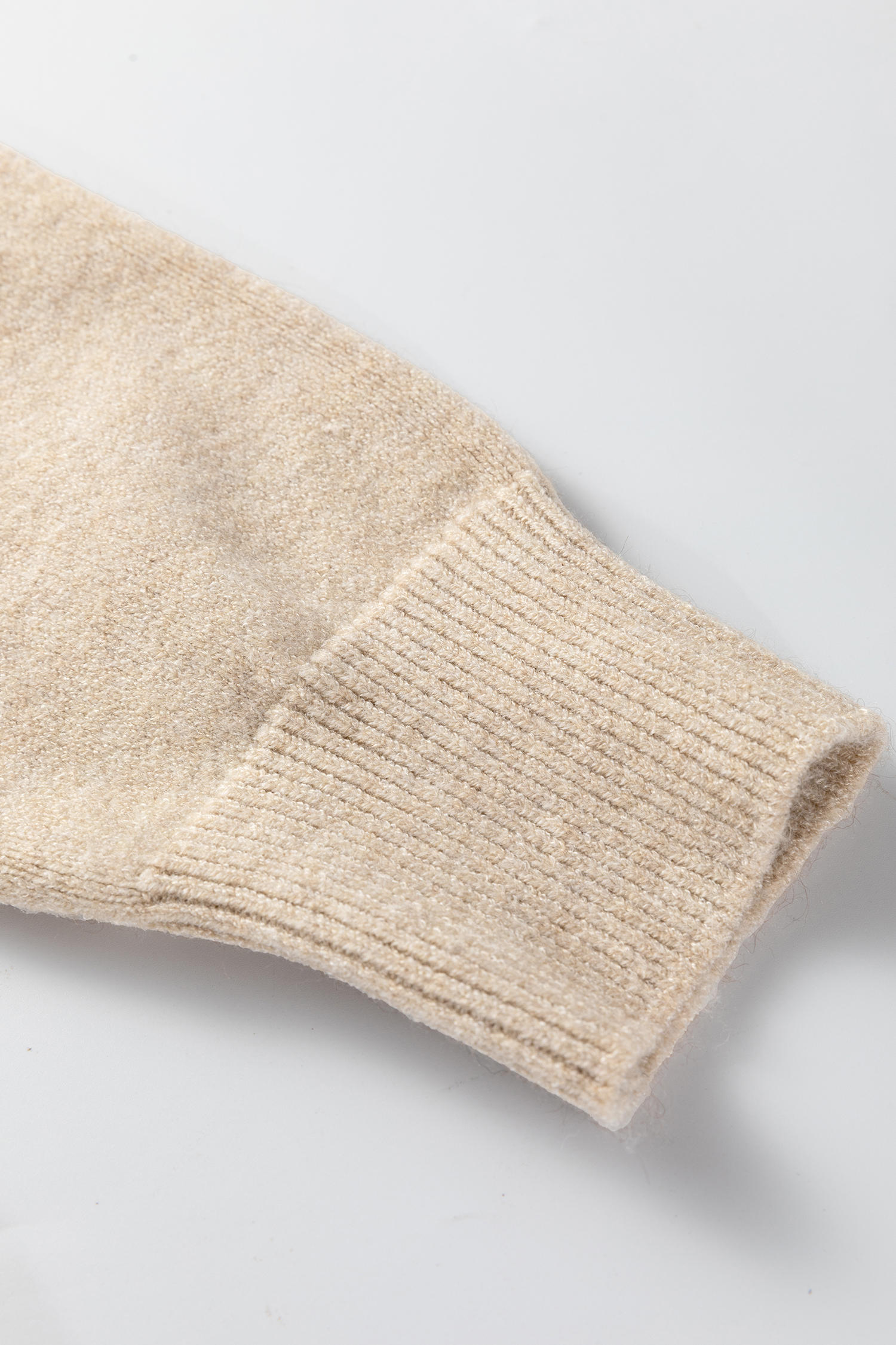Parchment Button Lace Detail Raglan Sleeve Shift Mini Sweater Dress - loveforevers