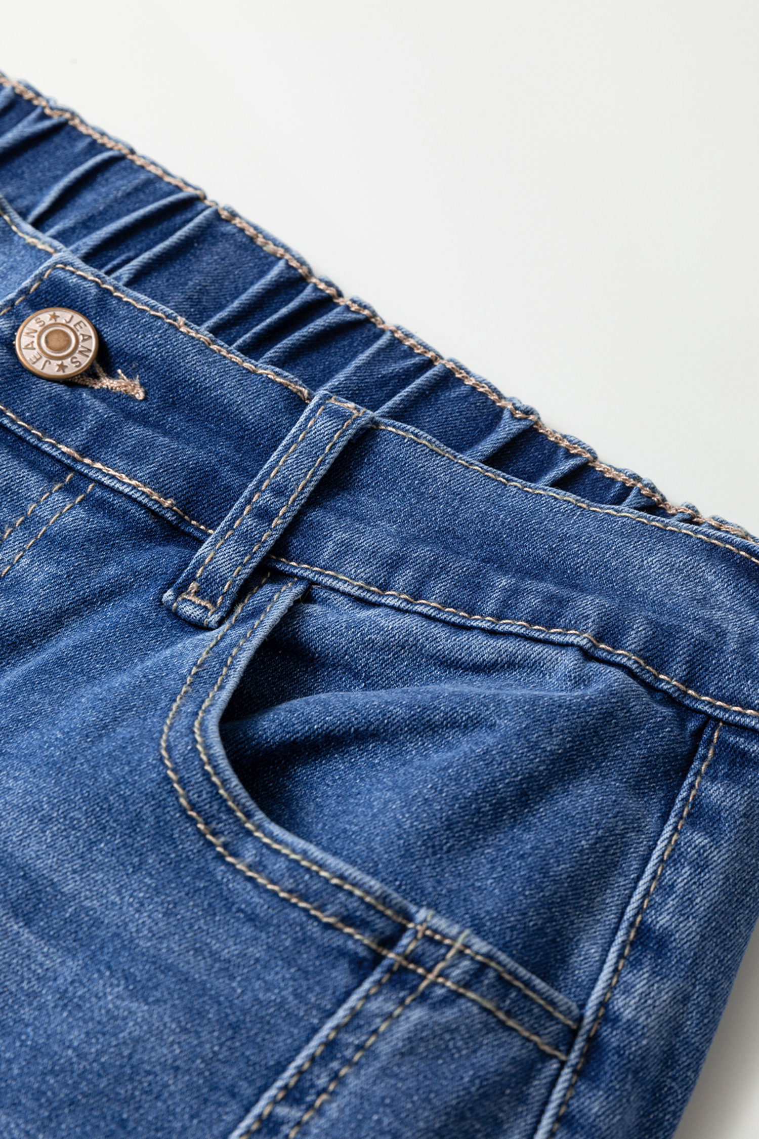 Dusk Blue Loose Straight Leg Cropped High Waist Jeans - loveforevers