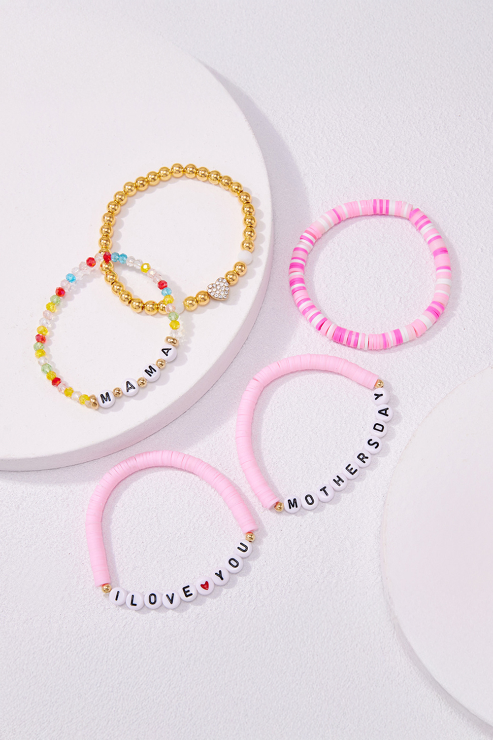 Bonbon Mothers Day Slogan Beaded Multi Layer Bracelet - loveforevers
