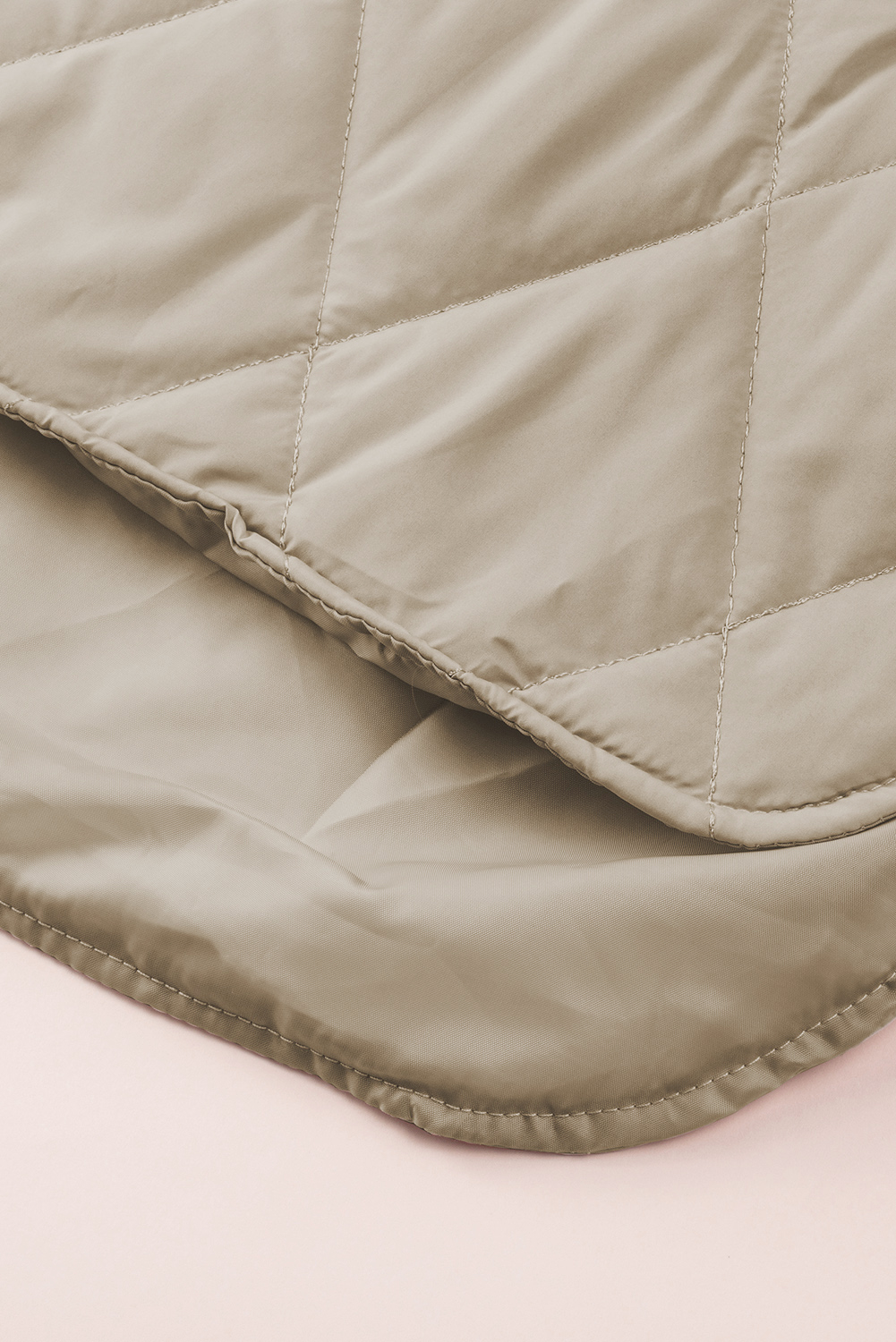 Green Quilted Snap Button Hooded Puffer Coat - loveforevers