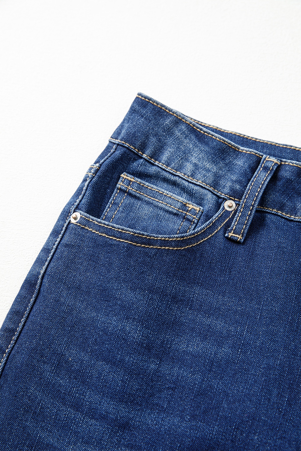Sail Blue Western Stitch Patched Pocket Bootcut Jeans - loveforevers