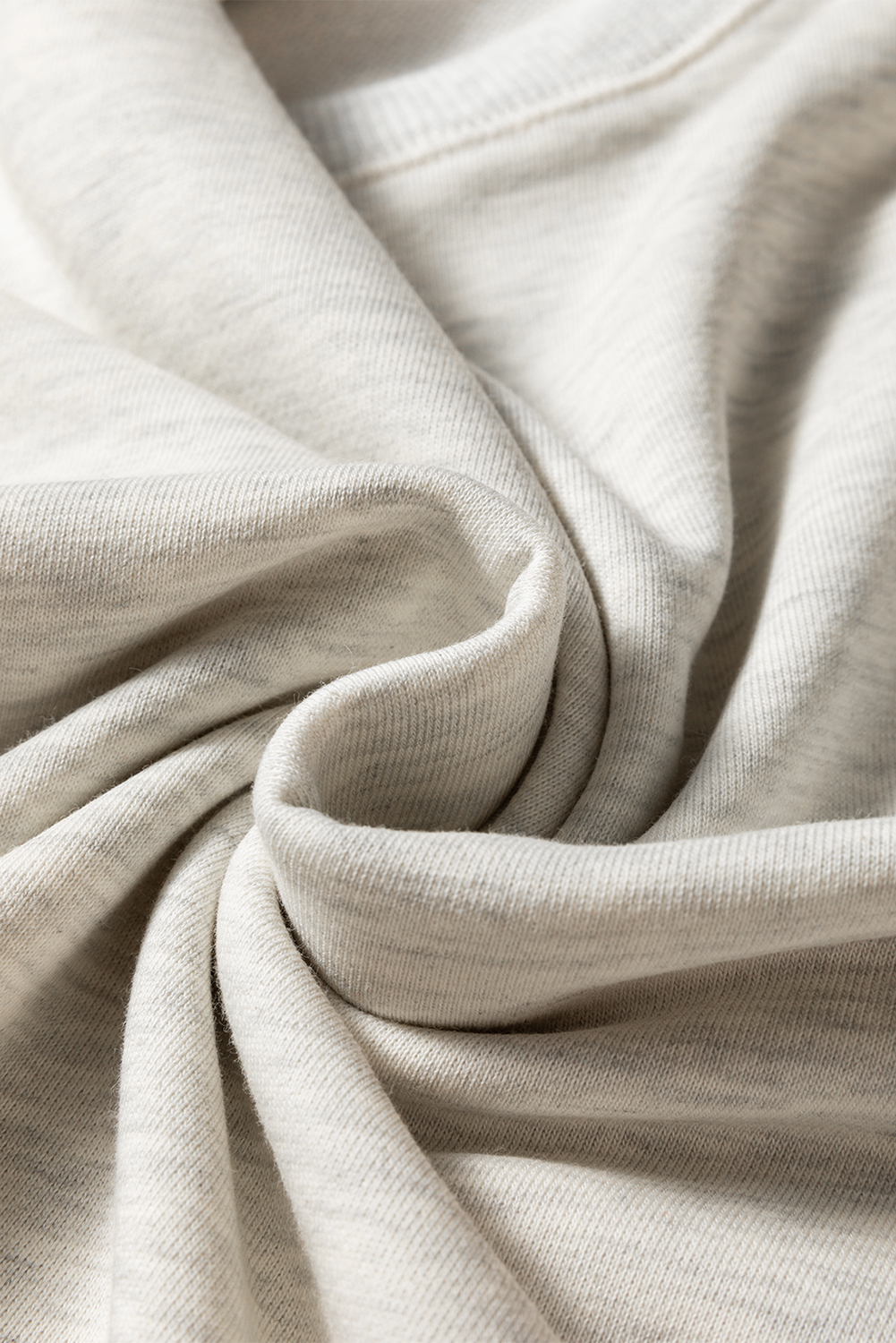 Beige Striped Drop Shoulder Round Neck Pullover and Jogger Pants Active Outfit - loveforevers