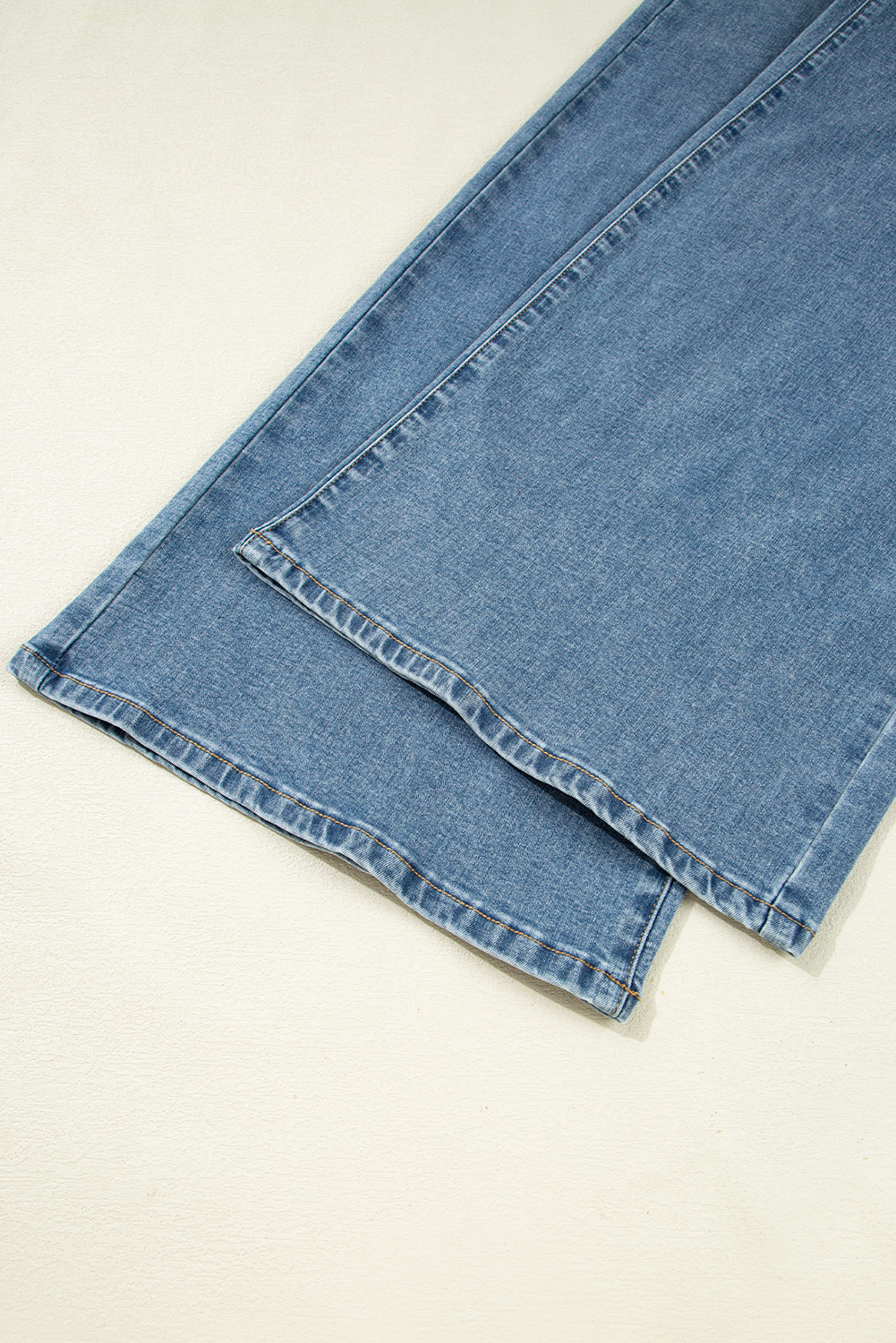 Dusk Blue Medium Wash Super Wide Leg Denim Pants - loveforevers