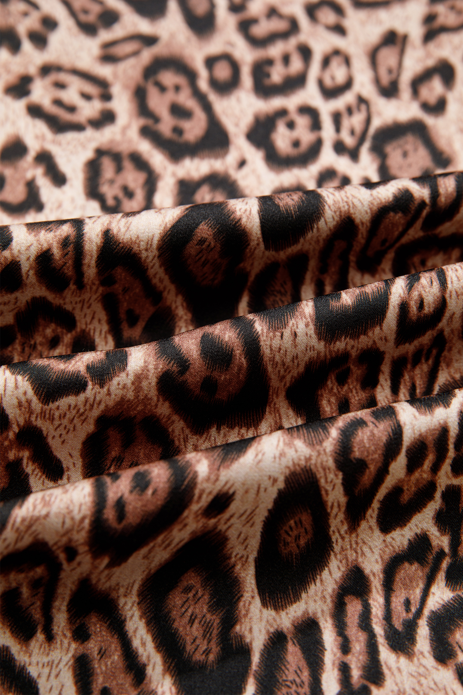 Brown Leopard Bow Tie Puff Sleeve Blouse - loveforevers