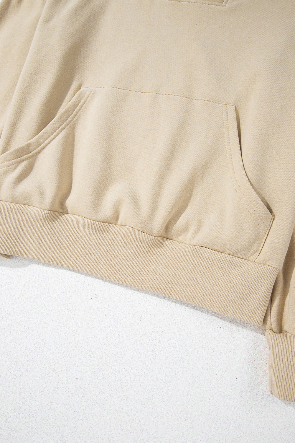 Bonbon Zip-up Stand Neck Kangaroo Pocket Sweatshirt - loveforevers