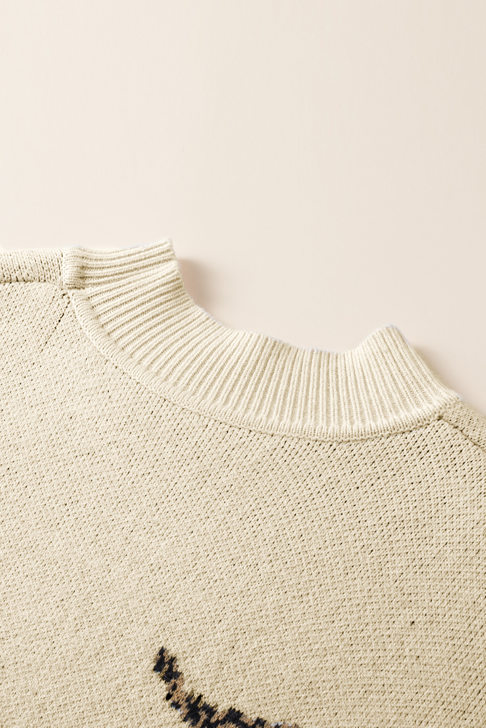 Parchment Lively Cheetah Print High Neck Split Hem Sweater - loveforevers