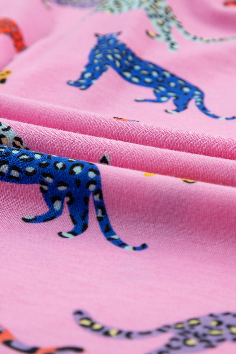 Pink Cheetah Print Shirt and Pants Pajama Set - loveforevers