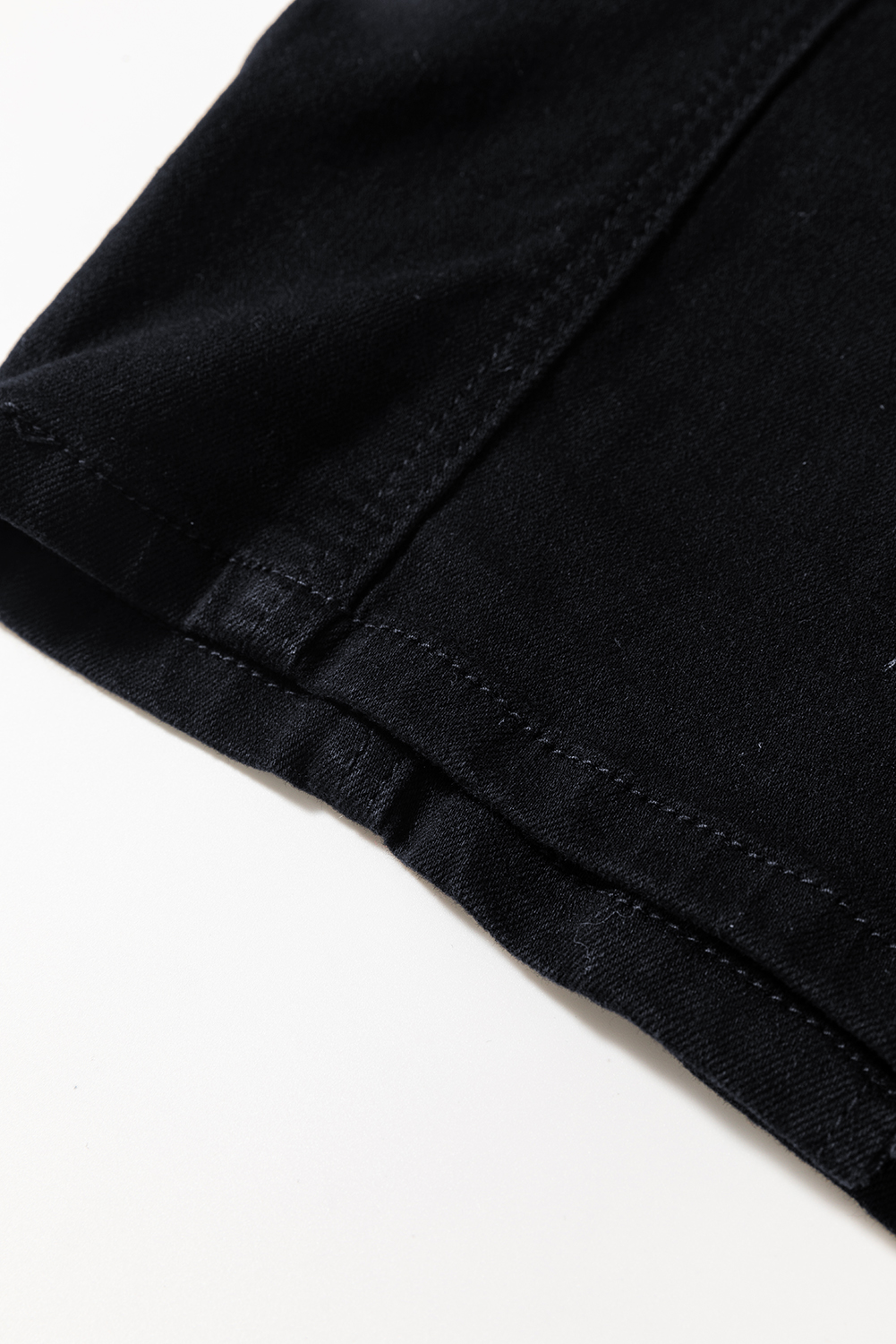 Black Acid Wash Buttoned Cropped Slim Denim Tank Top - loveforevers