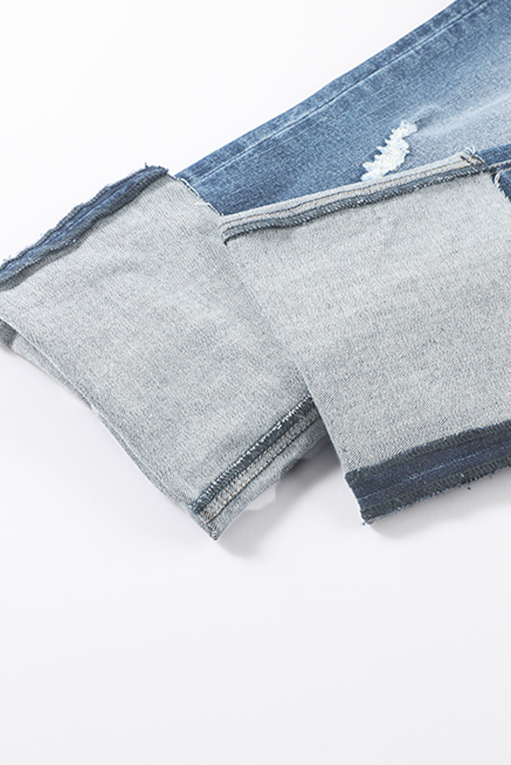 High Waist Distressed Straight Leg Jeans - loveforevers