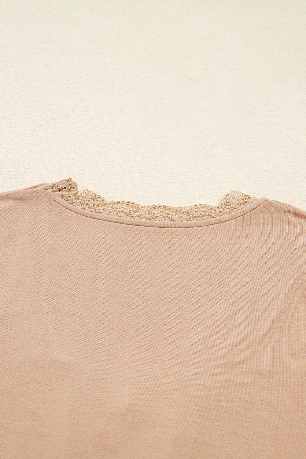 Red Dahlia Lace-trimmed Sweetheart Neckline Ruched Detail Long Sleeve T-shirt - loveforevers
