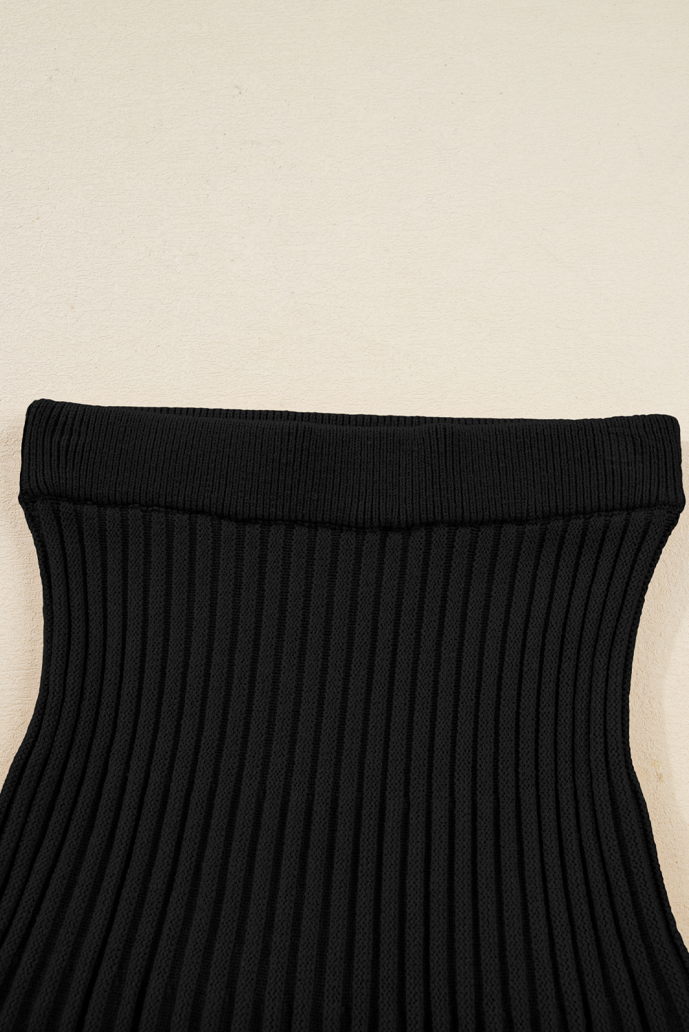 Smoke Gray High Neck Puff Sleeve Sweater Pleated Mini Skirt 2pcs Knitted Outfit - loveforevers
