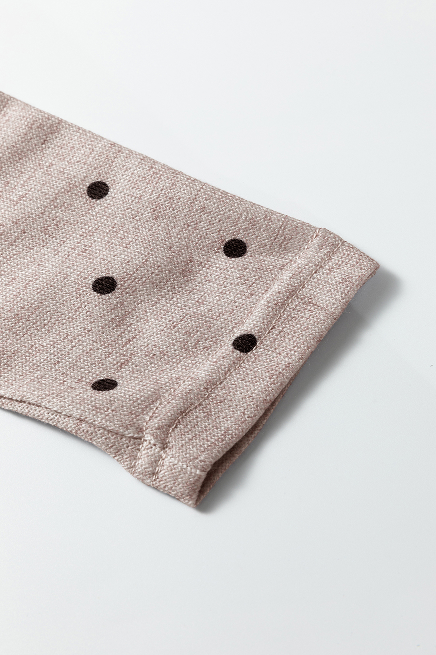 Jet Stream Polka Dot Boat Neck Knit Long Sleeve T Shirt - loveforevers
