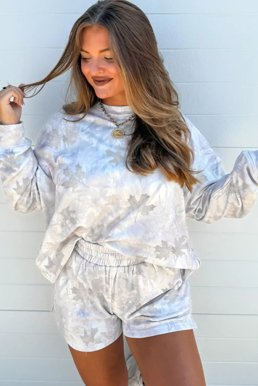 Beige Camo Print Baggy Drawstring Jogger Sweatpants - loveforevers