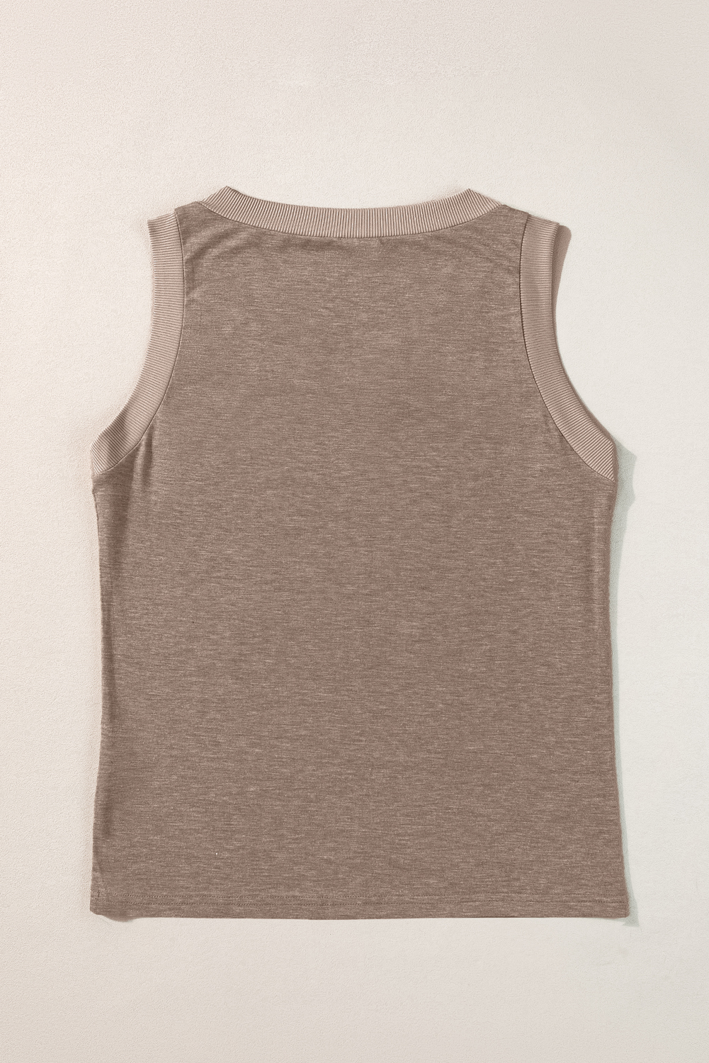 Black Ribbed V Neck Tank - loveforevers