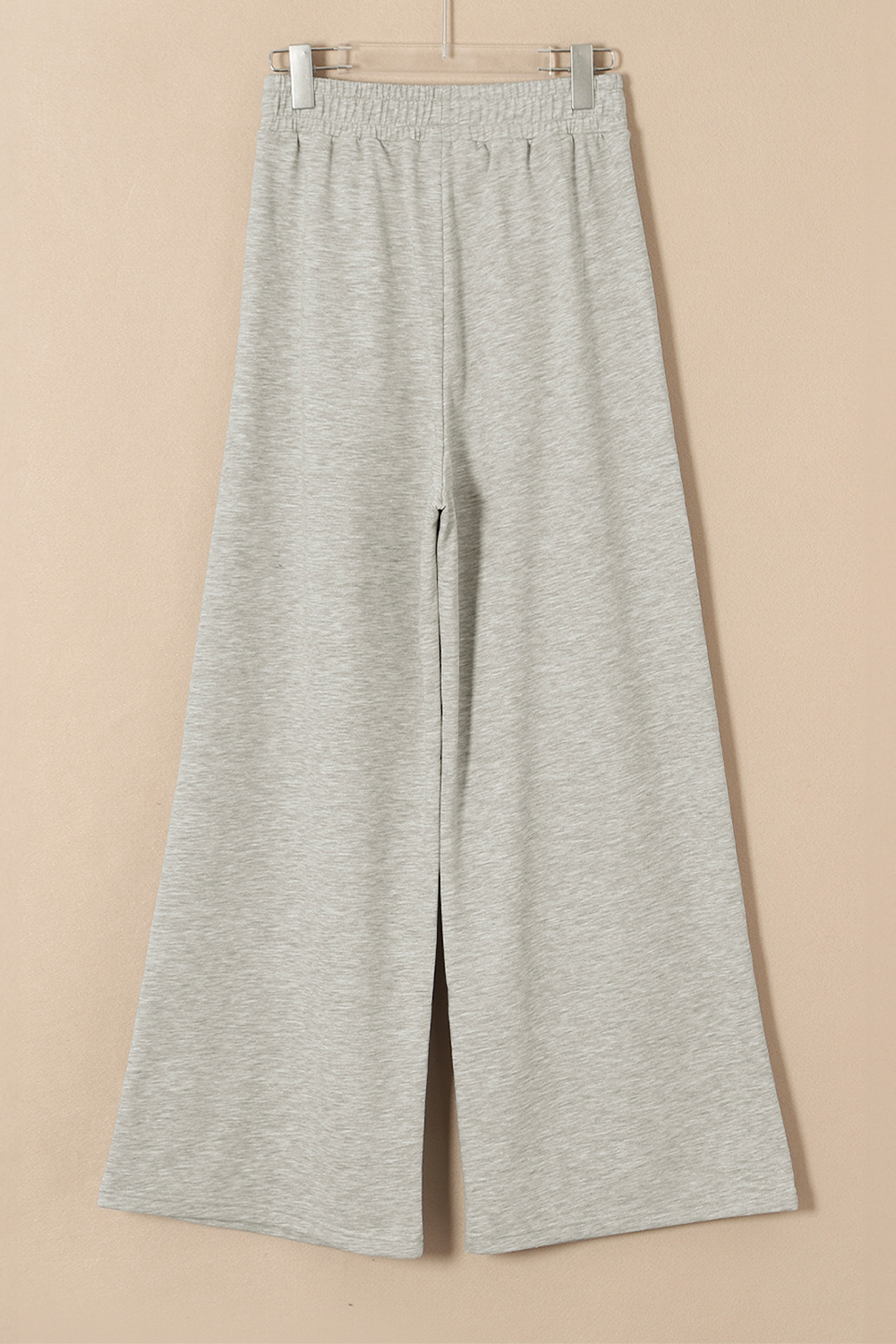 Burgundy Tied Elastic High Waist Pleated Detail Solid Sweatpants - loveforevers