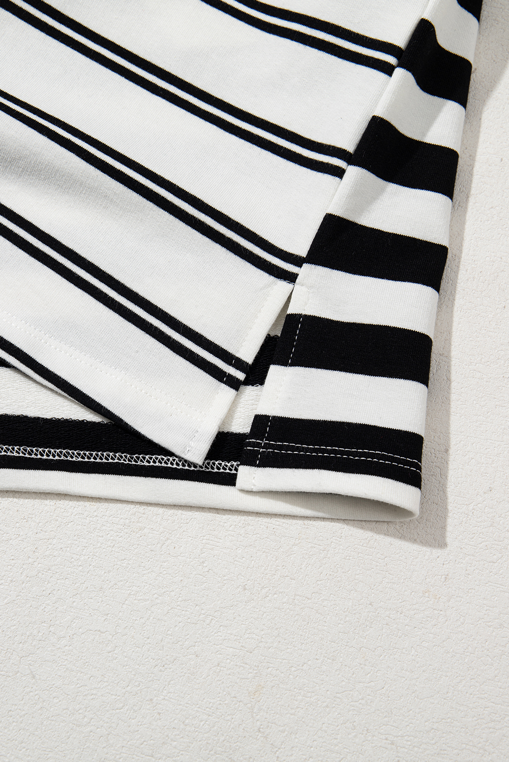 Black Stripe Half Placket Polo T Shirt Dress - loveforevers