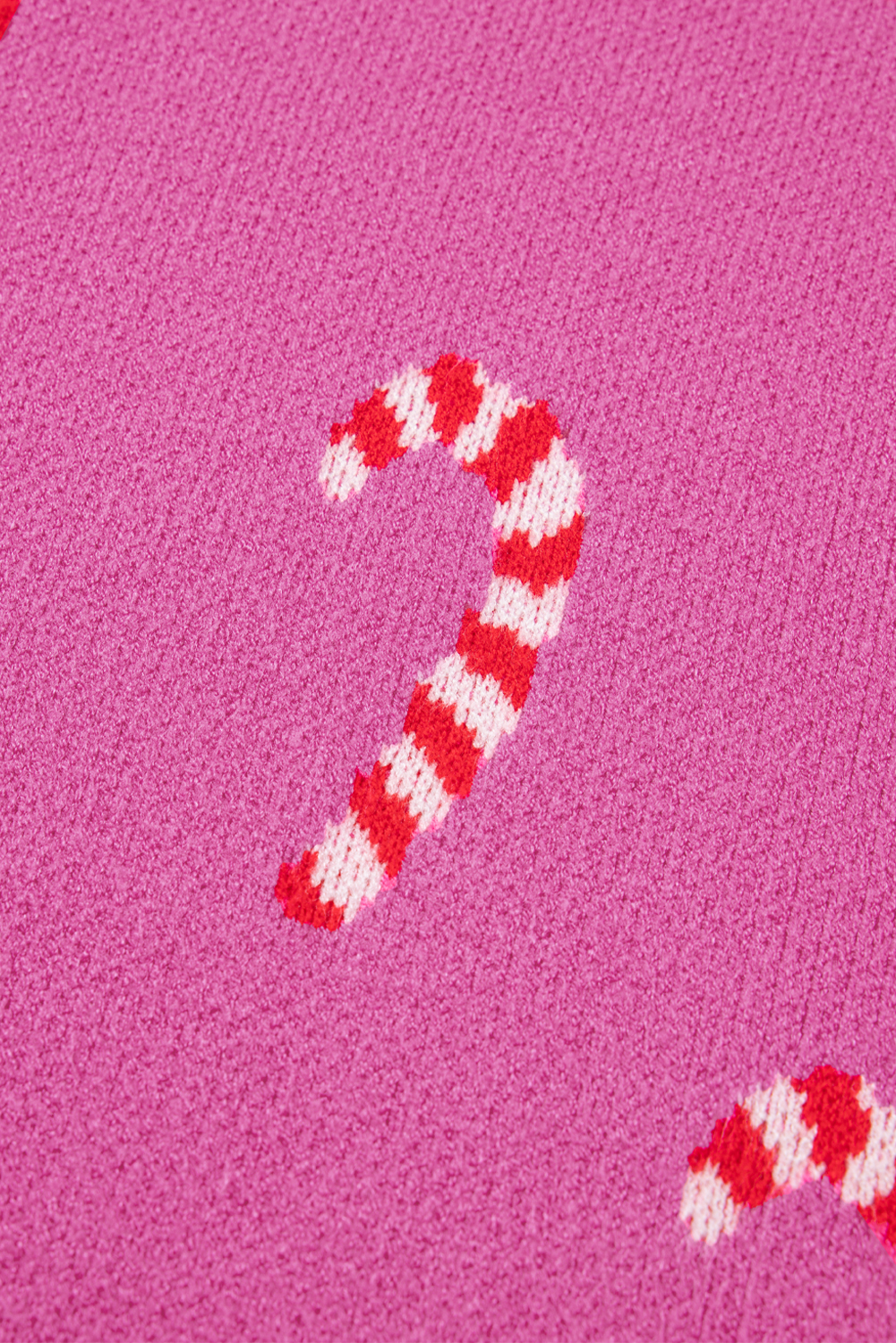 Dark Green Christmas Candy Cane Holiday Drop Shoulder Sweater - loveforevers