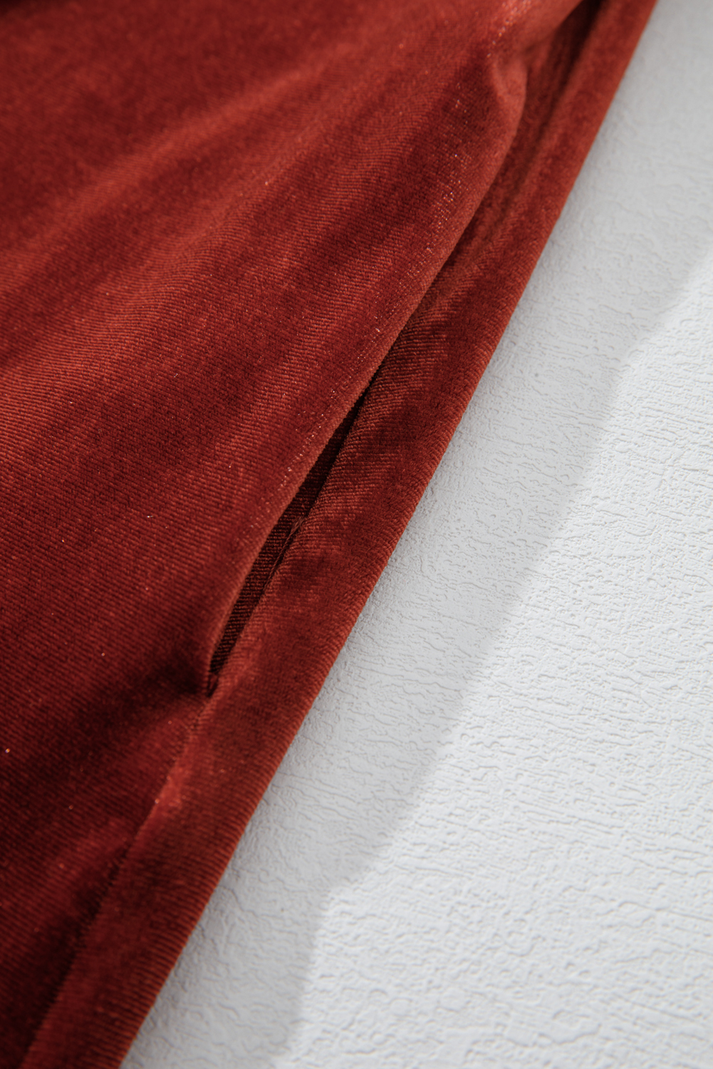 Cinnamon Velvet Smocked Neckline Puff Sleeve Shift Mini Dress - loveforevers