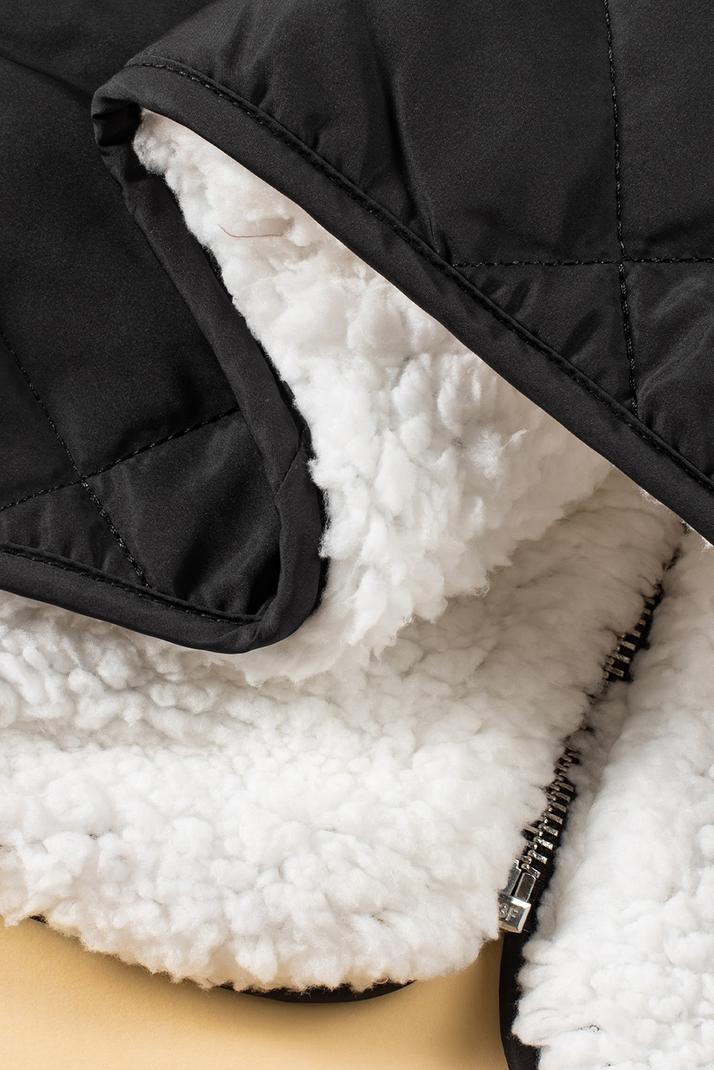 Pink Fleece Lined Quilted Vest Coats - loveforevers