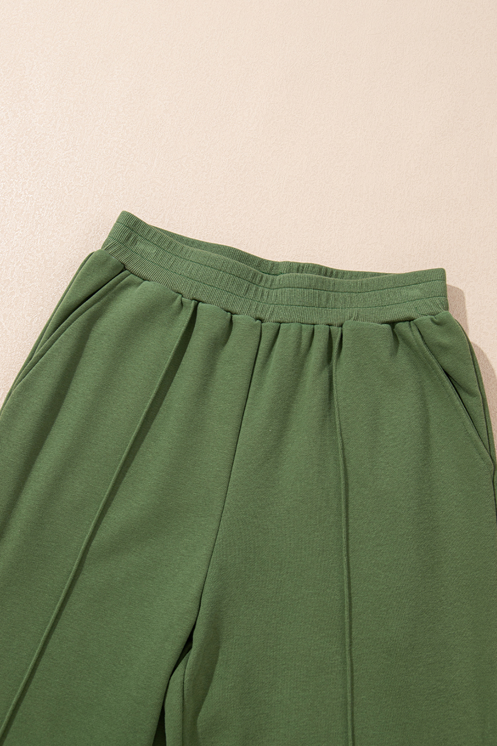 Vineyard Green Half Zip up Pullover Active Top and Joggers Set - loveforevers