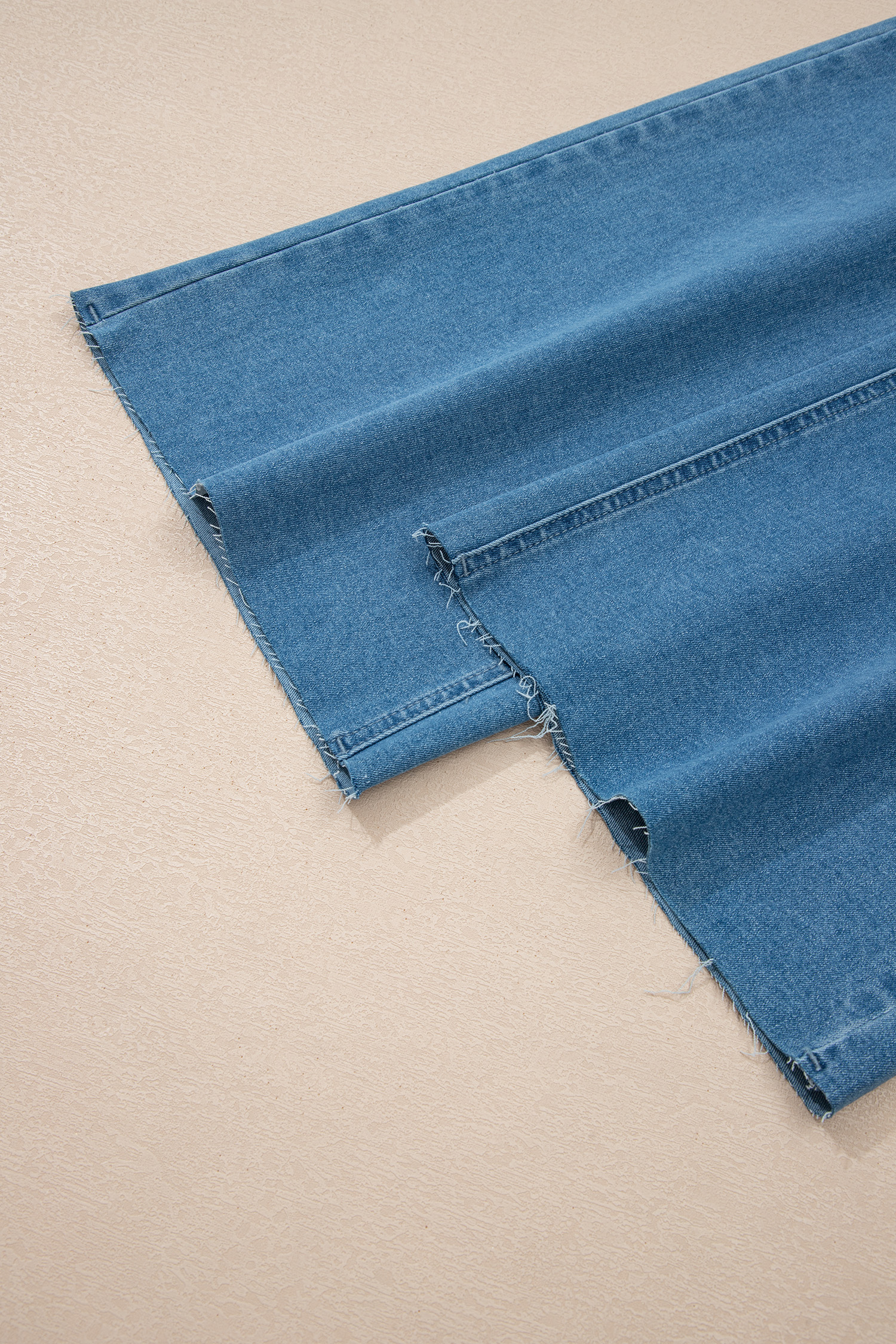 Dusk Blue Retro Washed Patch Pocket Loose Jeans - loveforevers