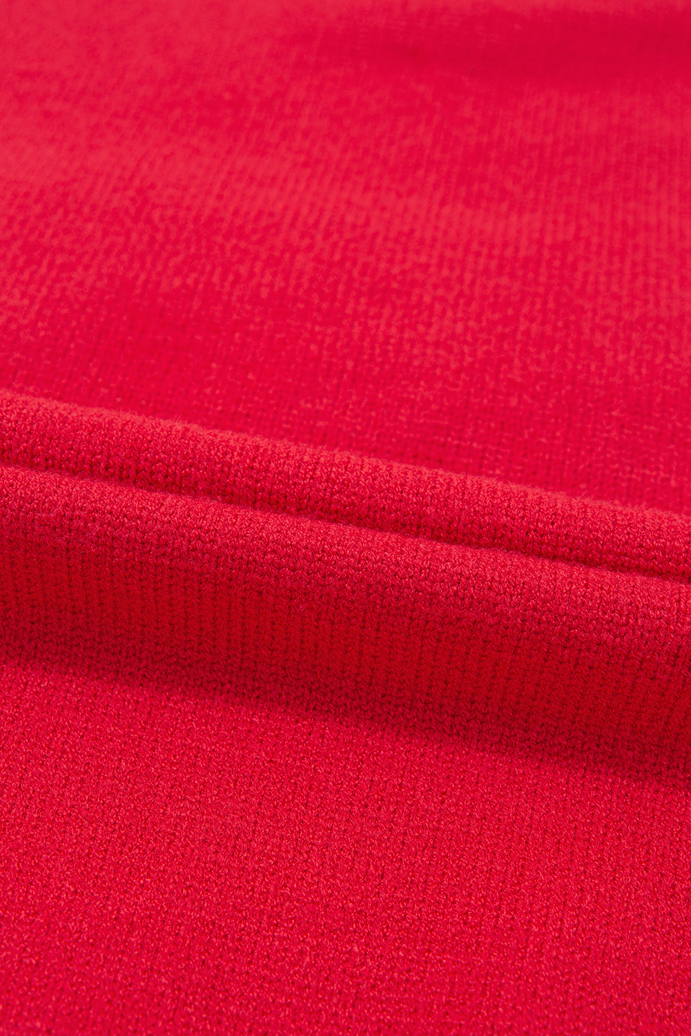 Fiery Red Tinsel Merry Letter Drop Shoulder Baggy Sweater - loveforevers