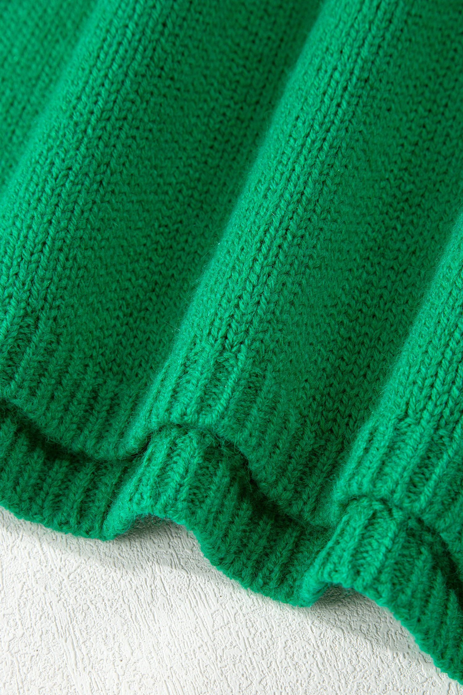 Bonbon Festive Bow Backless Bubble Sleeve Sweater - loveforevers