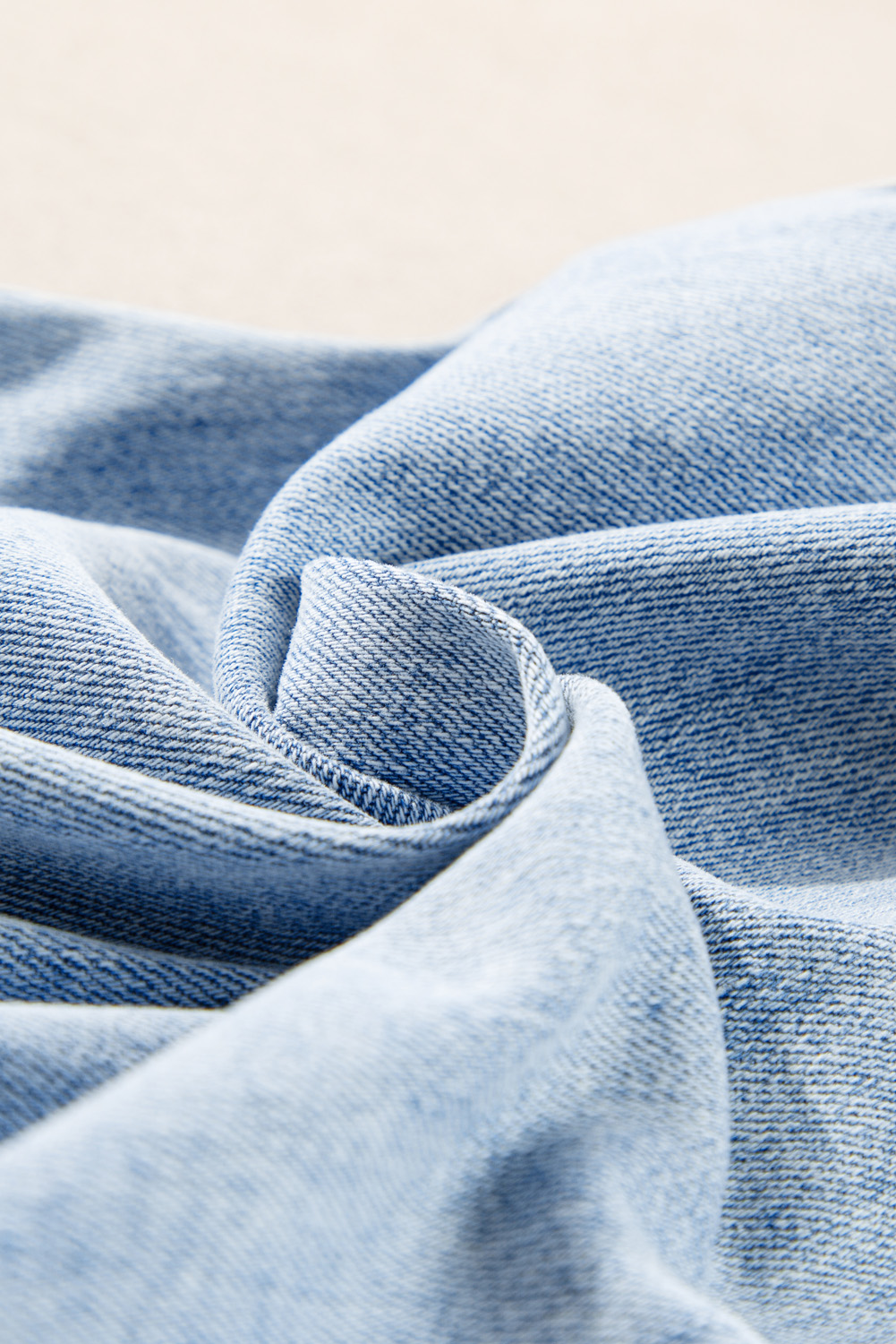 Beau Blue Light Wash Distressed Straight Jeans - loveforevers