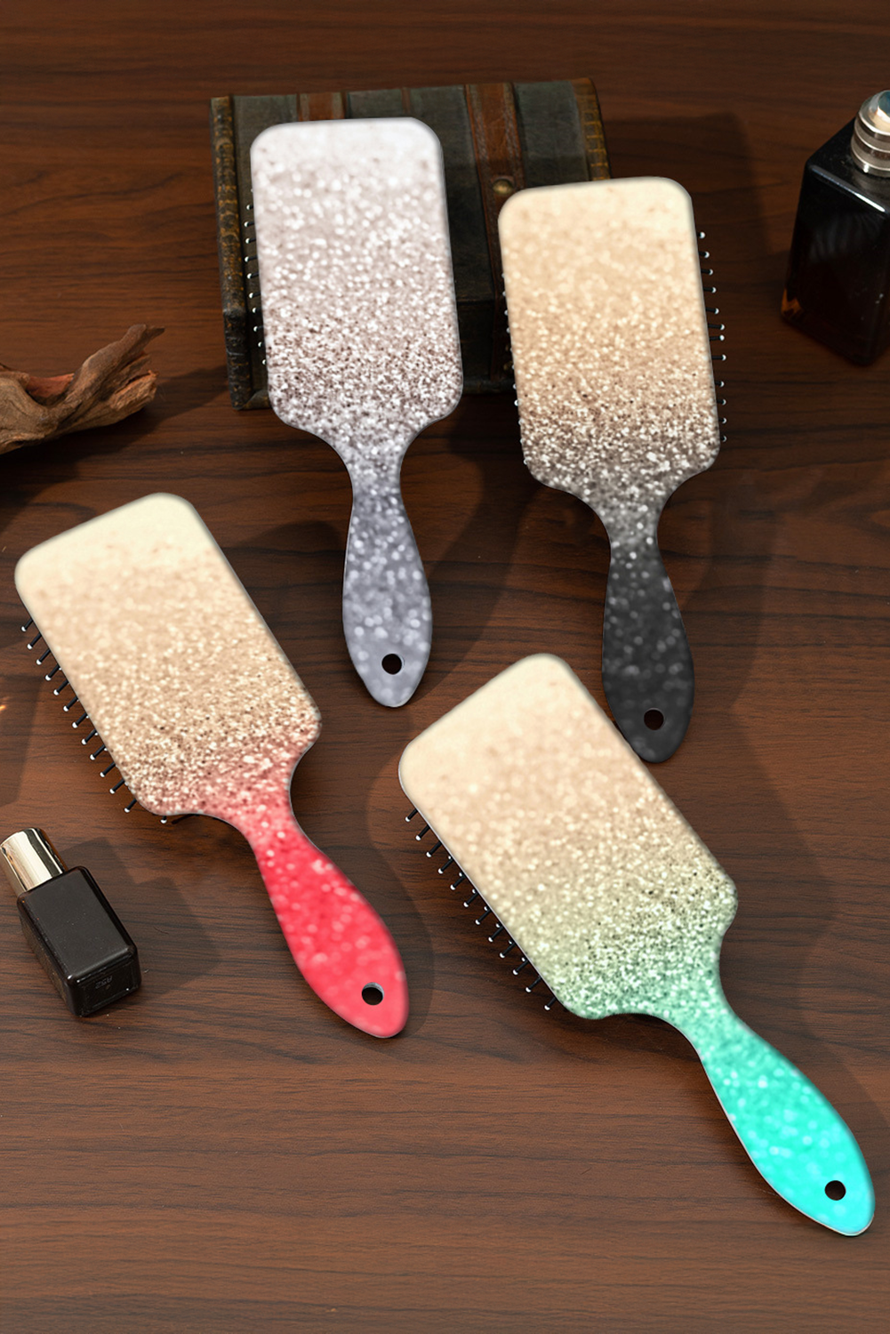 Iceland Blue Ombre Glitter Hair Care Comb - loveforevers