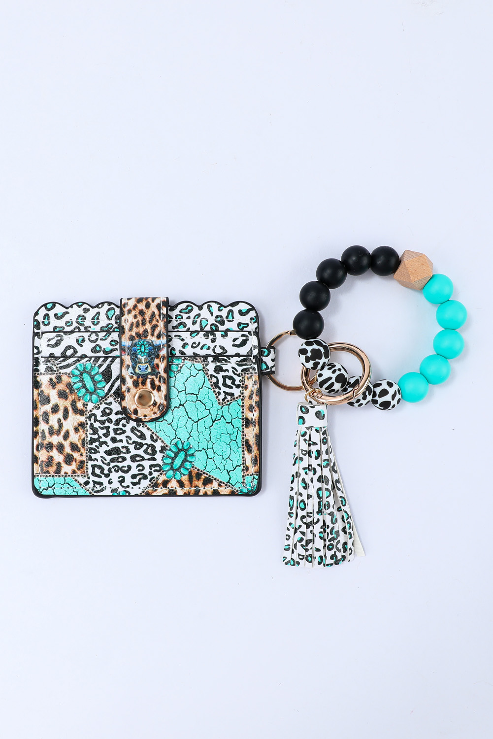 Green Western Fashion Card Bag Bracelet Key Ring - loveforevers