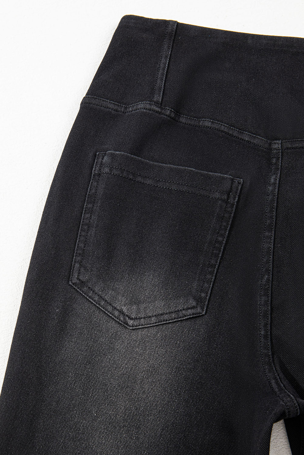 Black Arched Waist Stretchy Slim Fit Jeggings - loveforevers