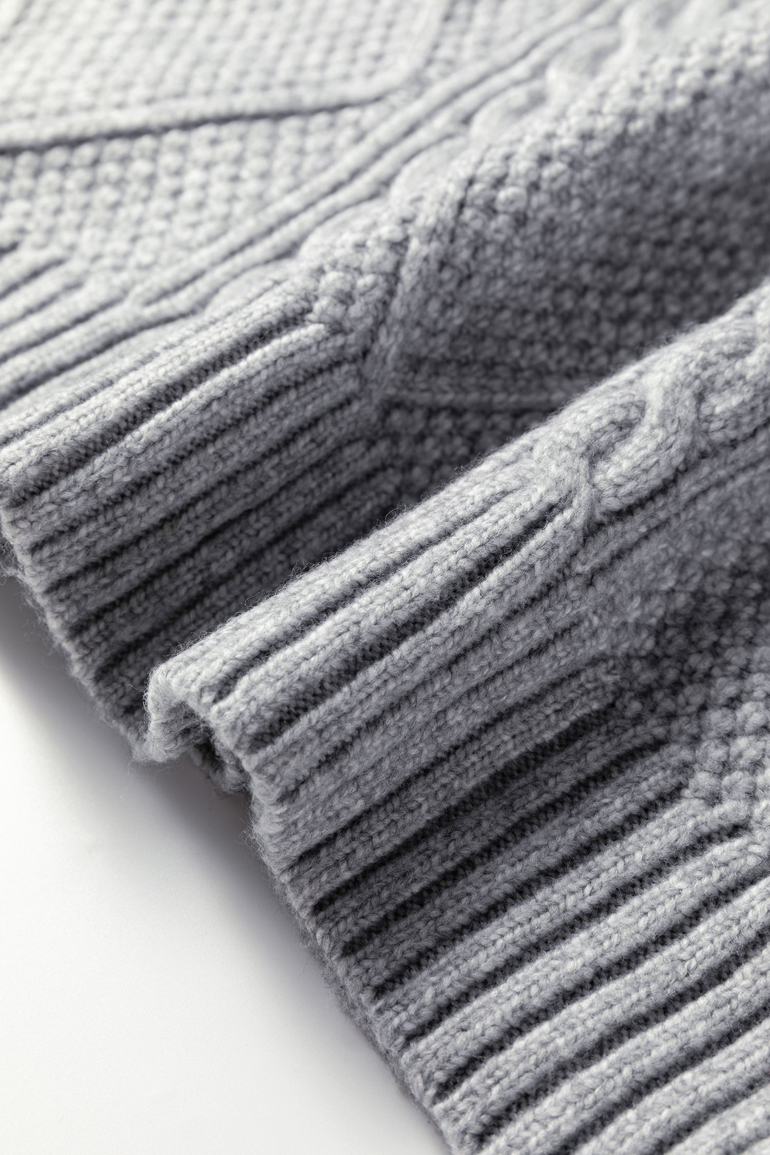 Parchment Cable Knit Drop Shoulder Loose Fit Sweater Dress - loveforevers
