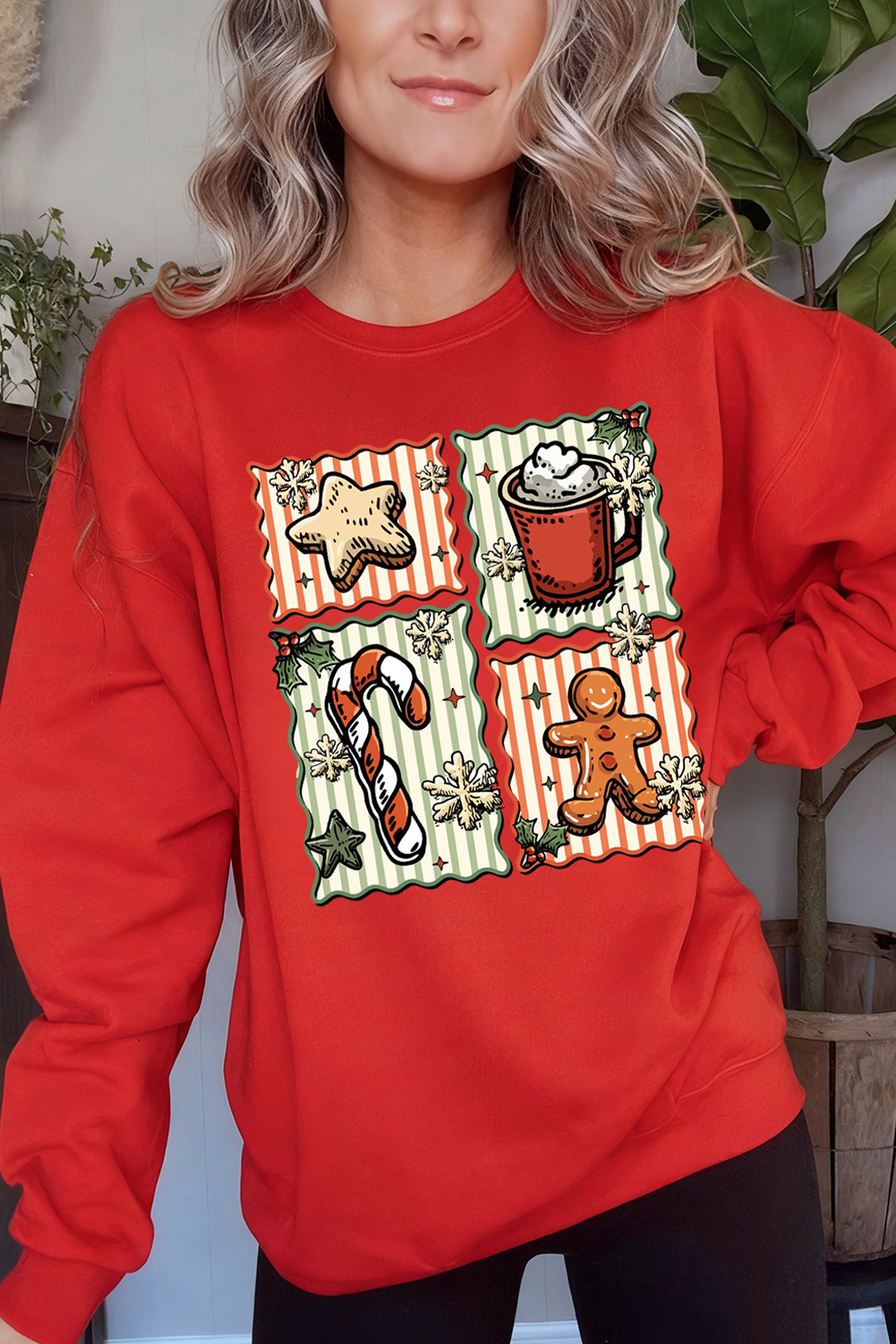 Red Christmas Dessert Time Custom Graphic Sweatshirt - loveforevers