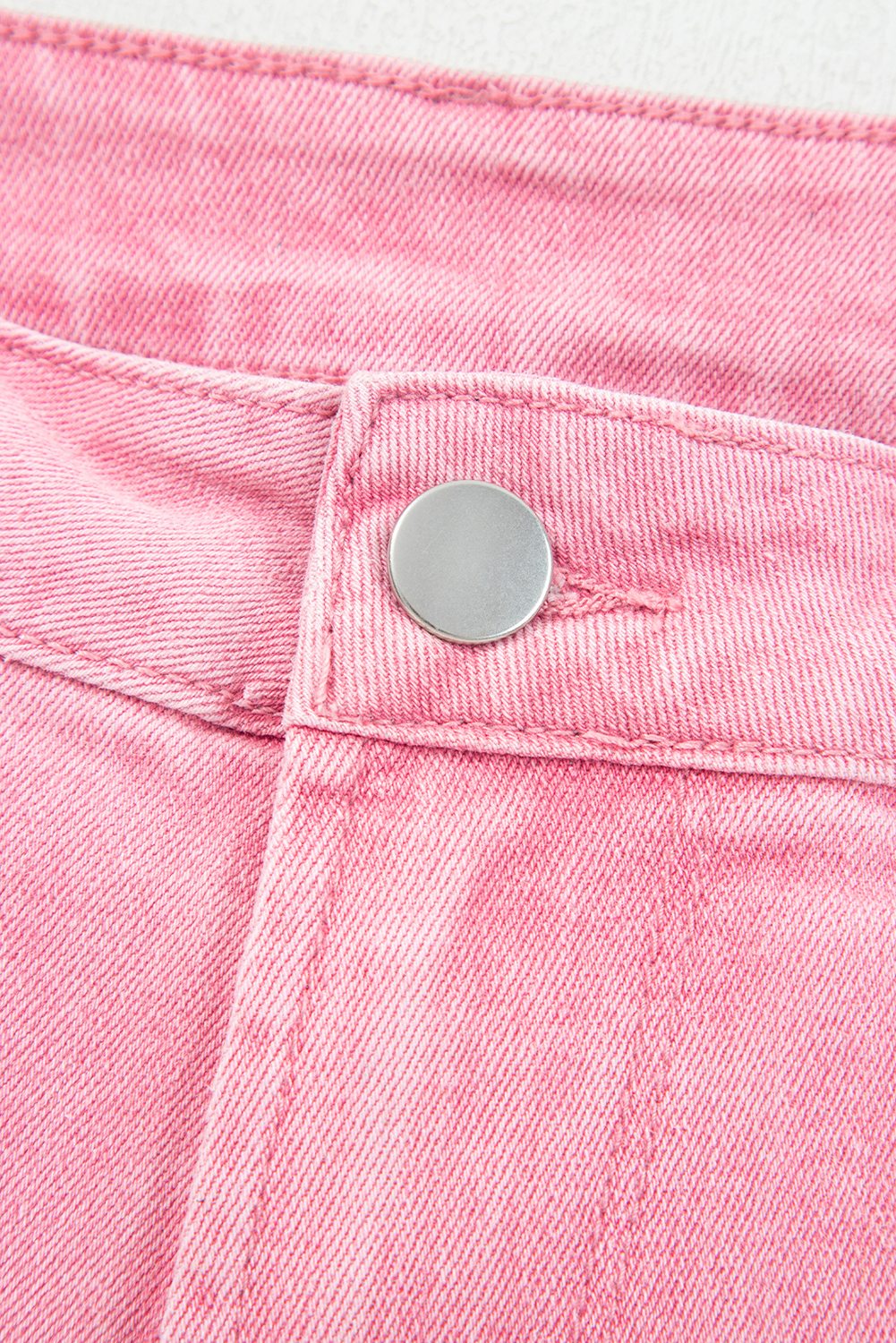 Peach Blossom Acid Washed High Rise Cropped Wide Leg Jeans - loveforevers