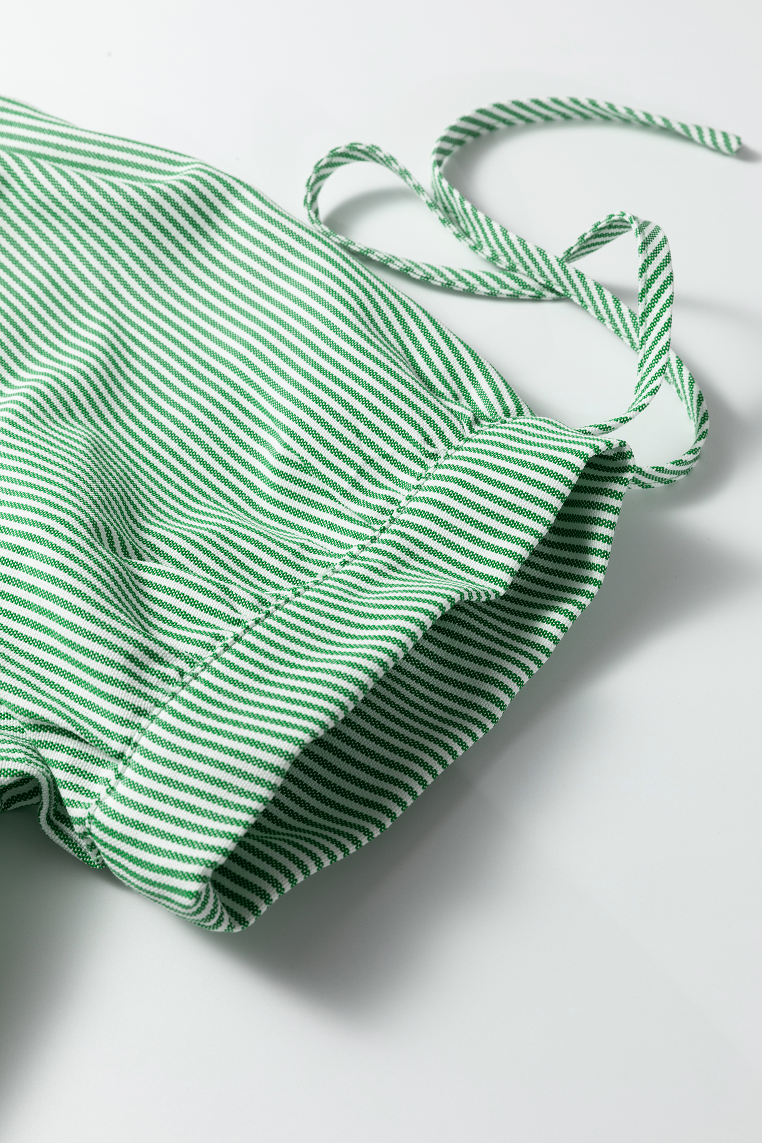 Mint Green Striped Print Collared Split Neck Half Sleeve Blouse - loveforevers
