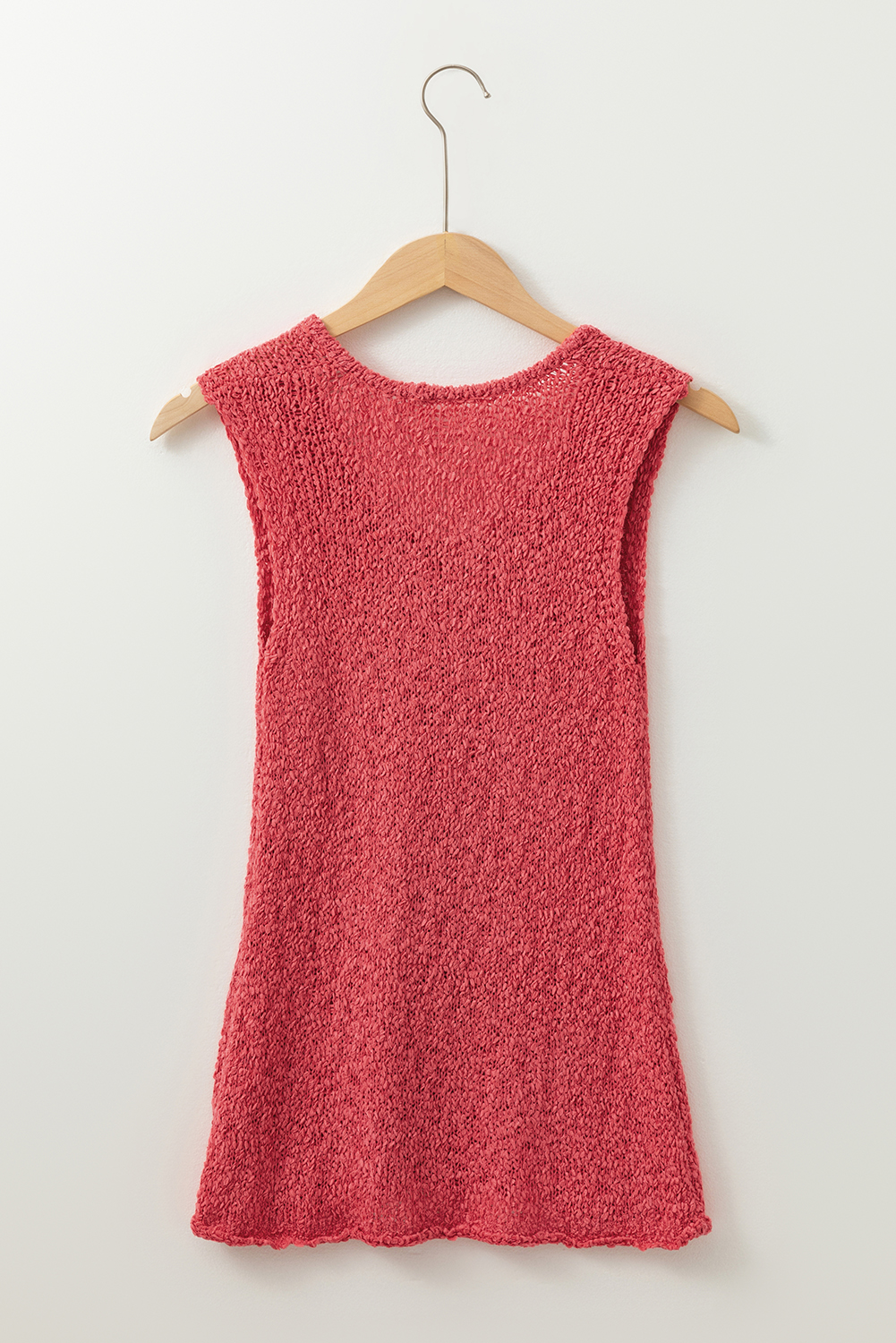 Flamingo Textured Knit U Neck Slim Fit Sweater Vest - loveforevers