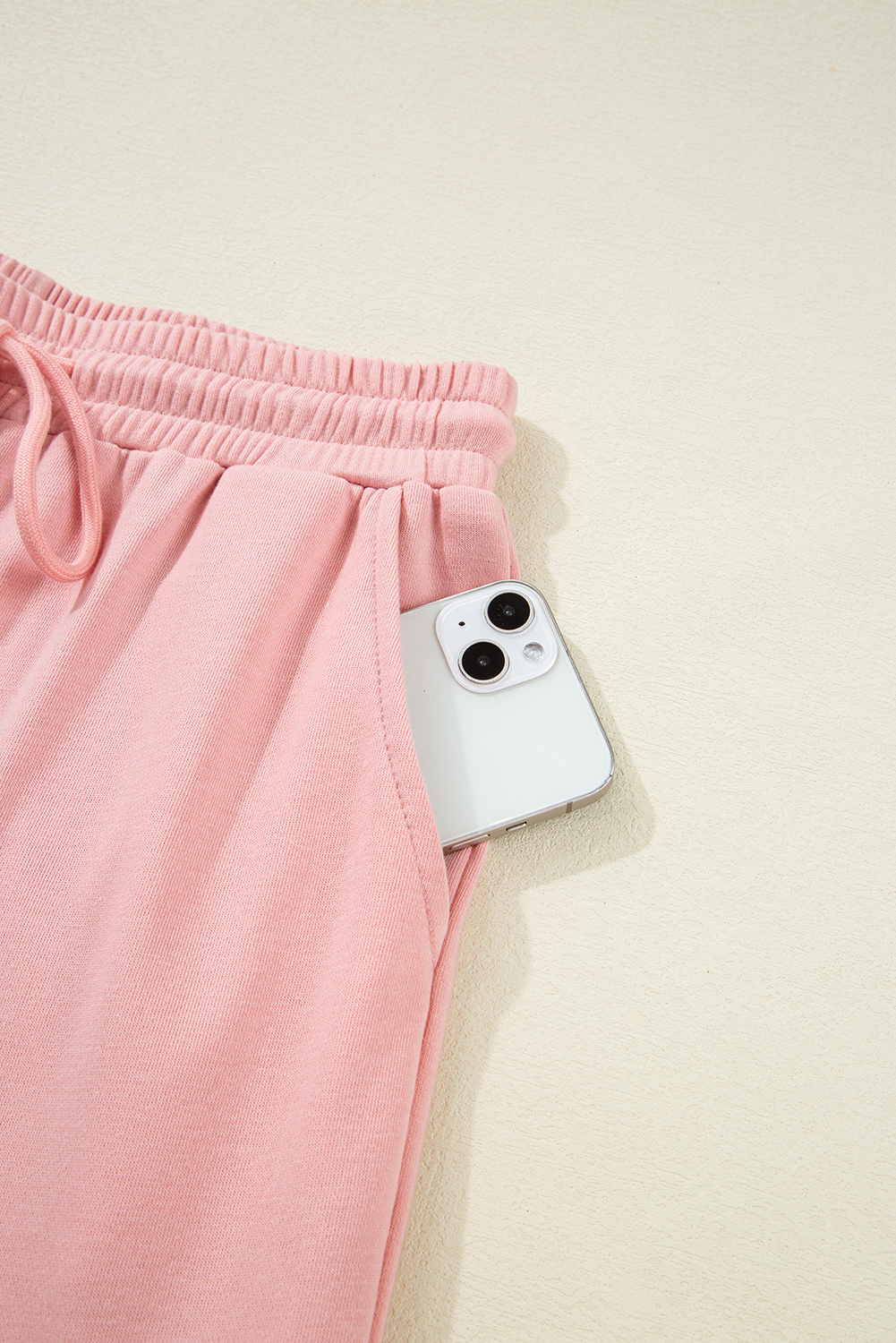 Apricot Pink Half Sleeve T-Shirt & Cargo Sweatpants Set - loveforevers