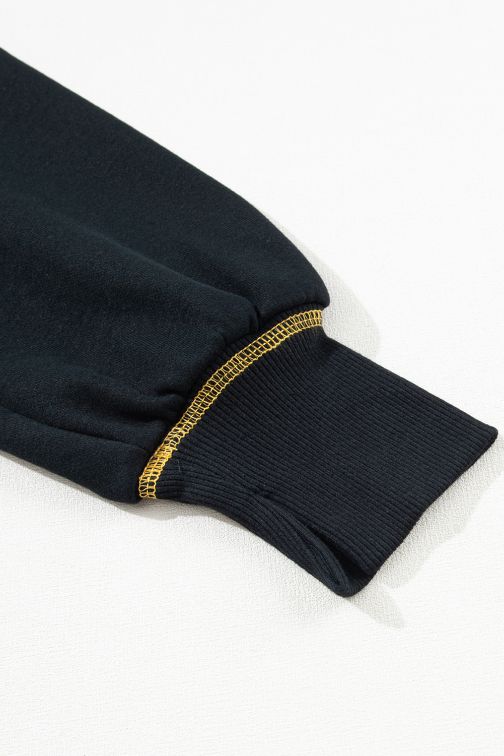 Contrast Stitching Split Baggy Sweatshirt - loveforevers