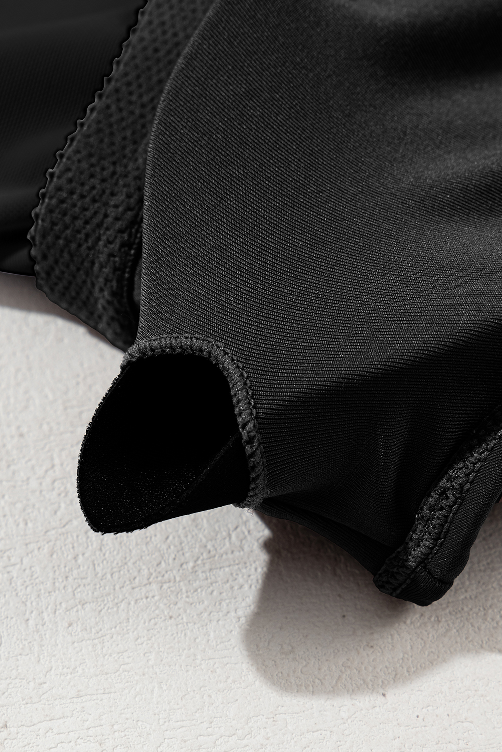 Black Grommet Shoulder Strap Pleated Swim Dress - loveforevers