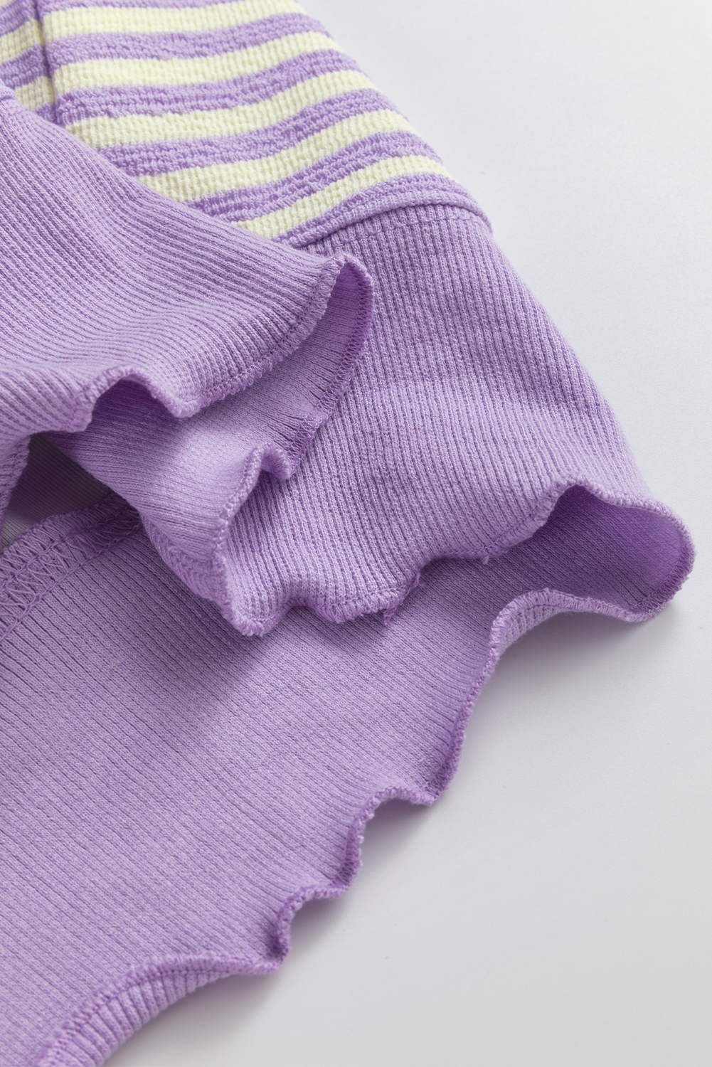 Pink Stripe Loose Drop Shoulder Long Sleeve Top - loveforevers