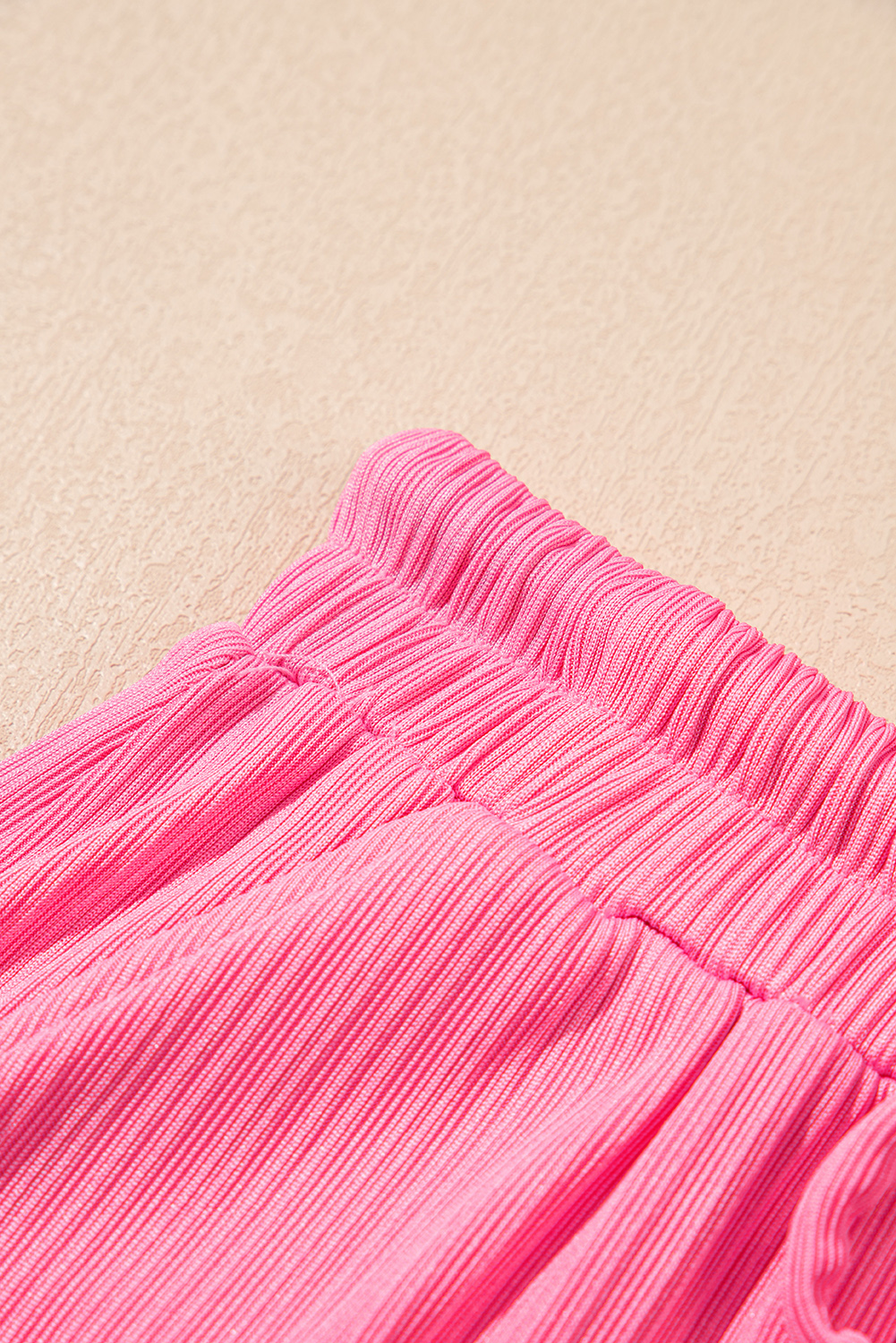 Bonbon Textured Ruffle Trim Crop Vest Lace-up Long Skirt Set - loveforevers