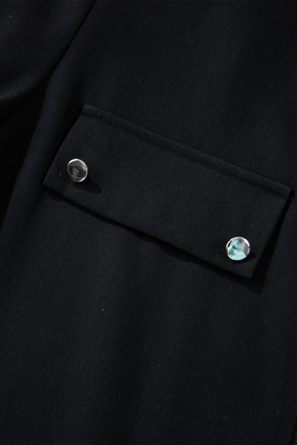 Red Dahlia Collar Tab Sleeve Zip Up Flap Detail Jacket - loveforevers