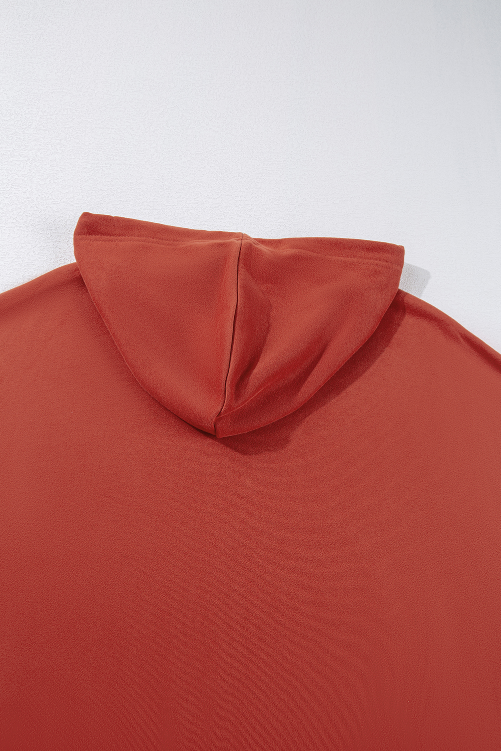Red Clay Drop Shoulder Pocketed Baggy Drawstring Hoodie - loveforevers