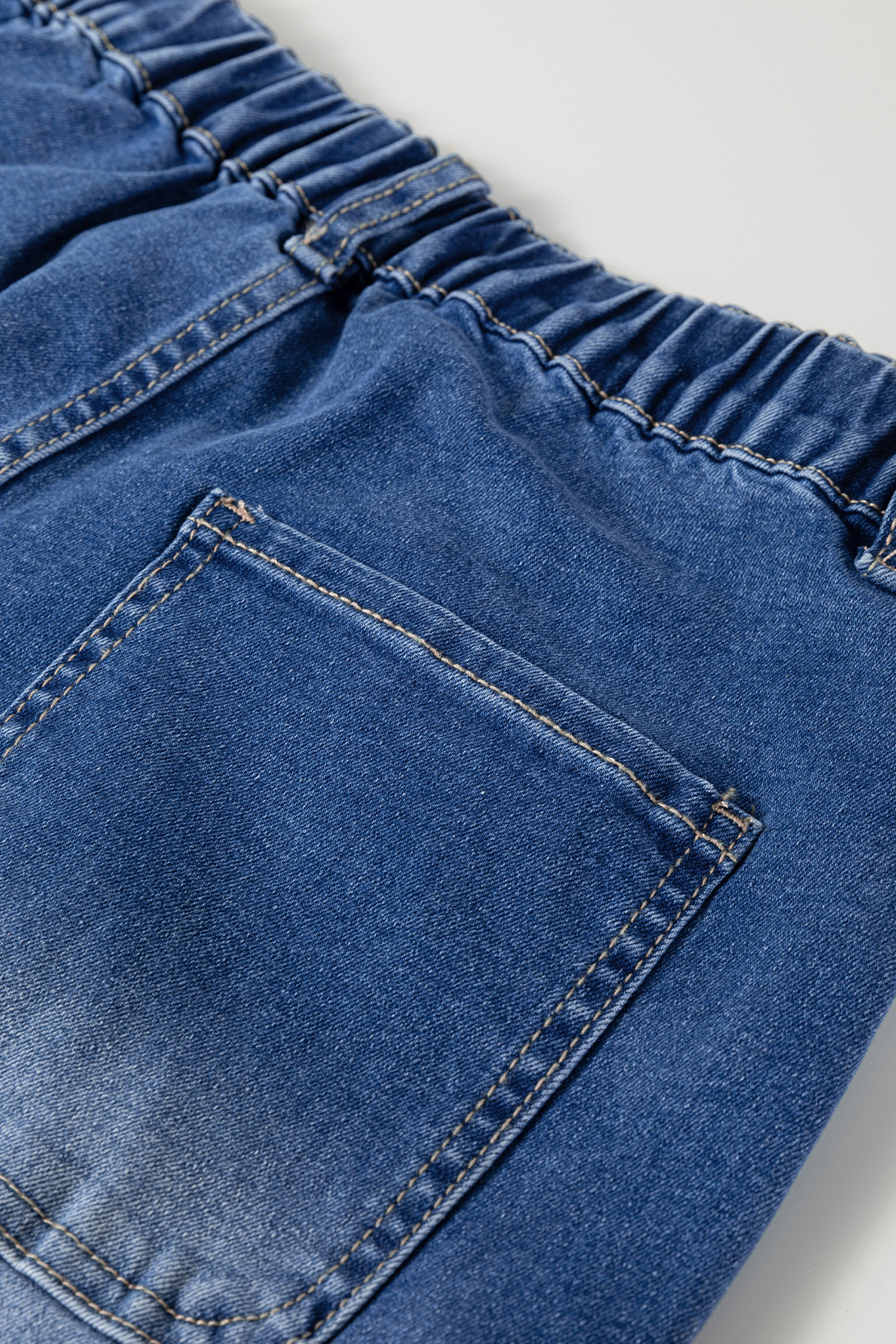 Dusk Blue Loose Straight Leg Cropped High Waist Jeans - loveforevers