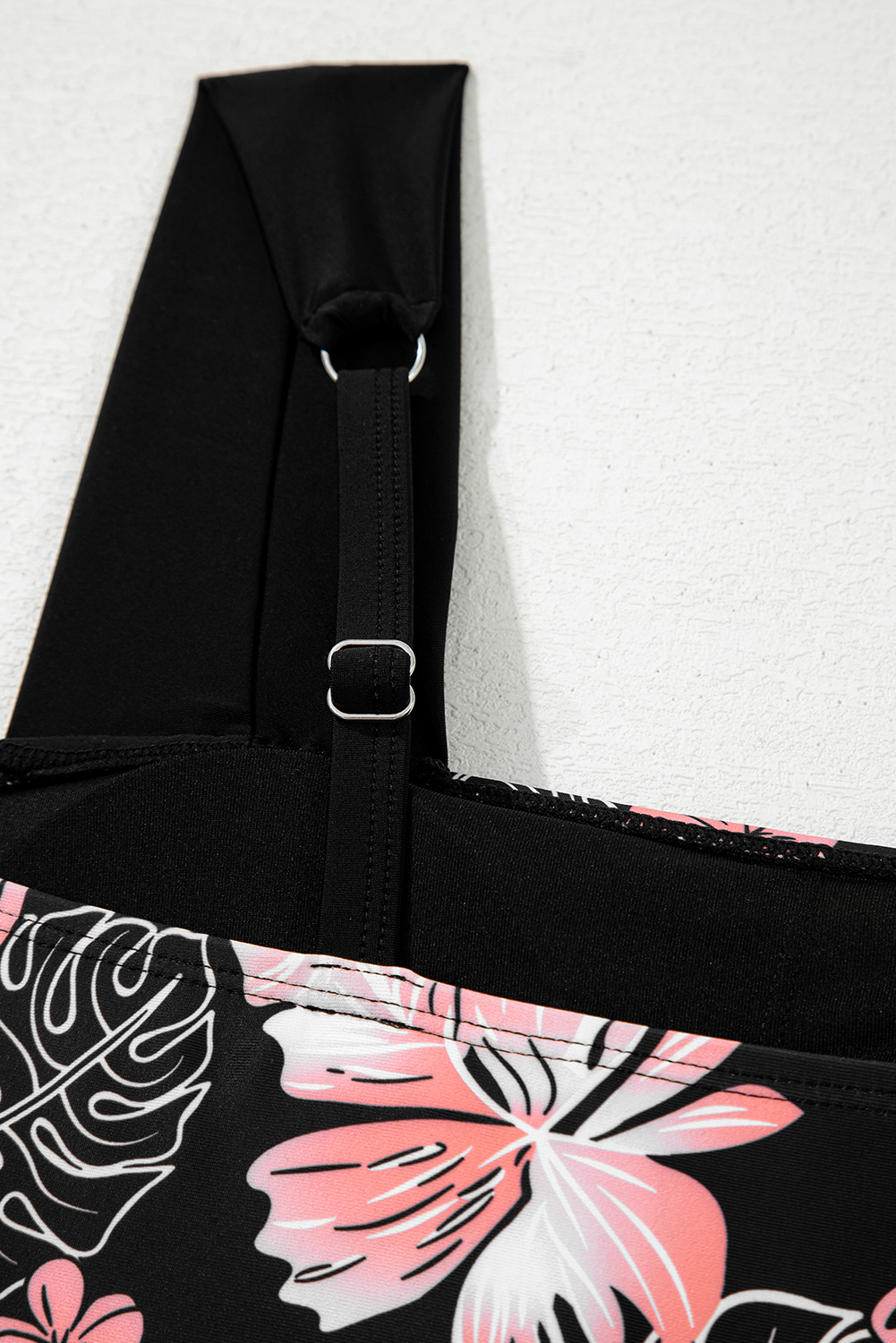 Black Square Neck Ruched Tommy Control One Piece Swimsuit - loveforevers