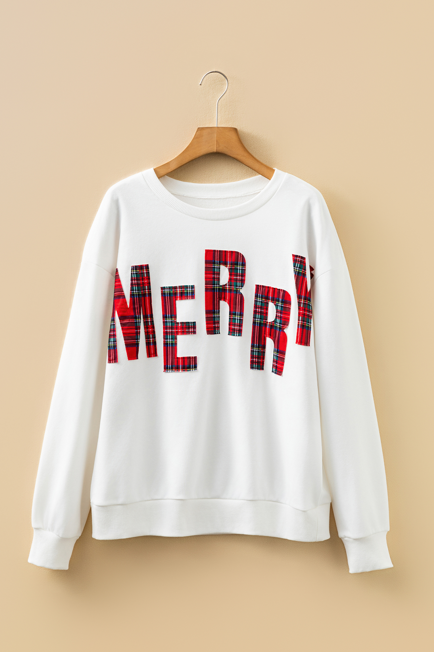 White Plaid MERRY Christmas Vacation Sweatshirt - loveforevers