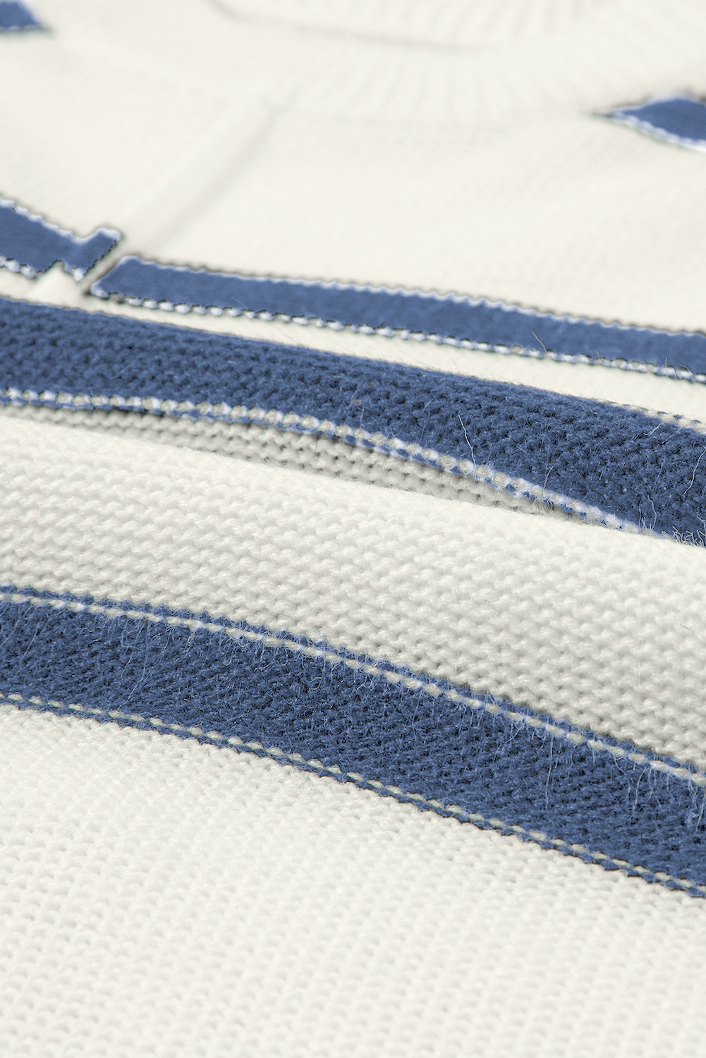 Blue Striped Batwing Sleeve Sweater Tee - loveforevers
