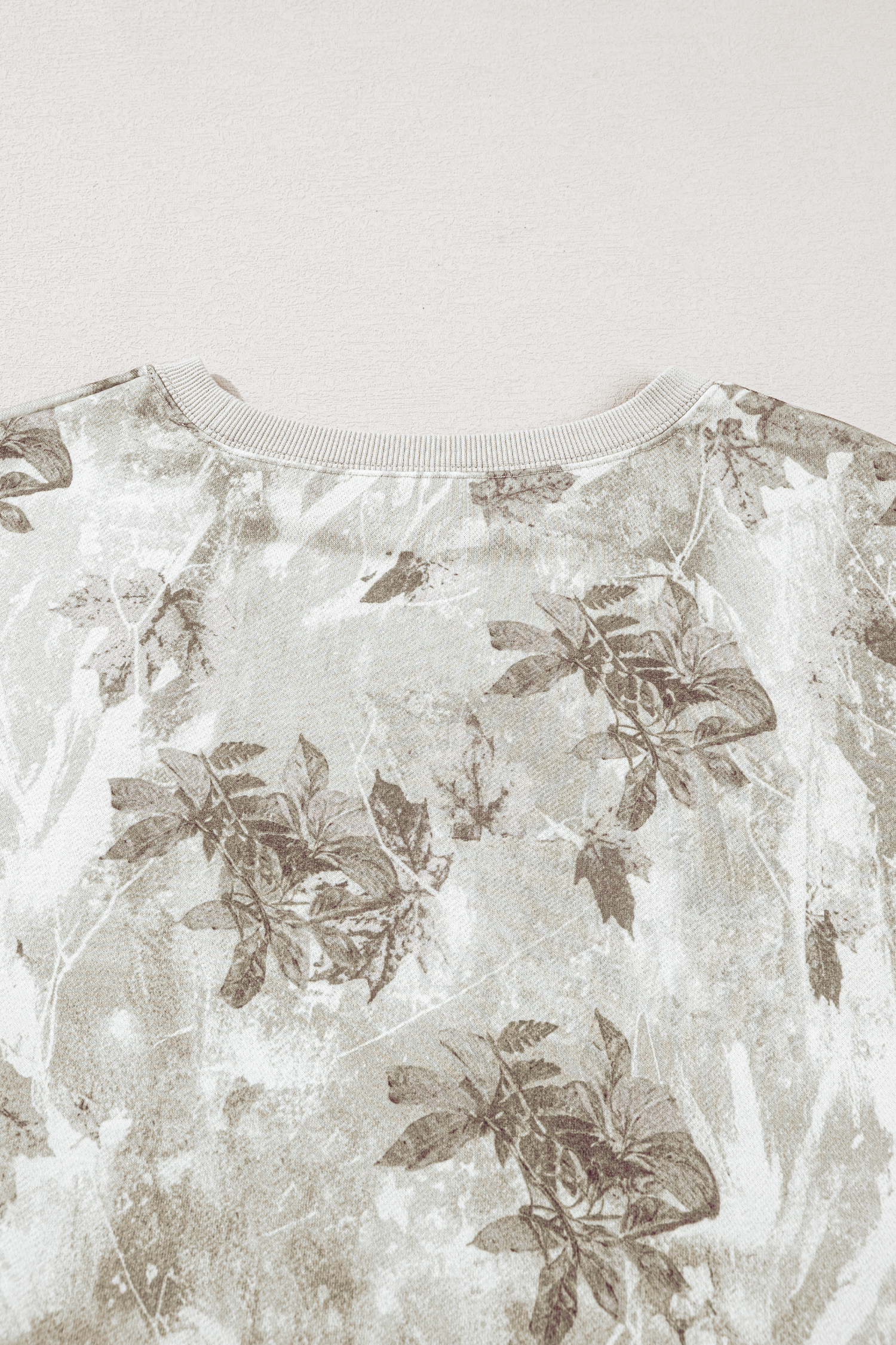 Beige Camo Print Baggy Drawstring Jogger Sweatpants - loveforevers